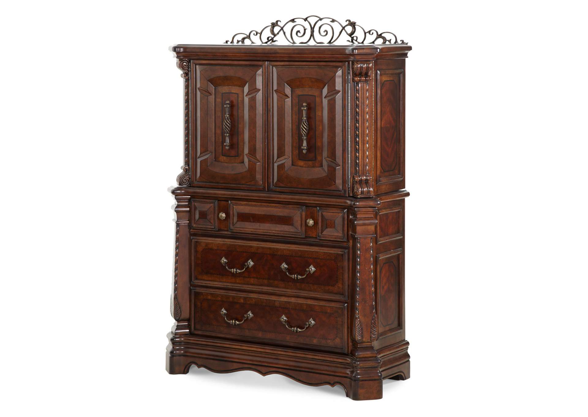 Windsor Court Gentleman's Chest - Vintage Fruitwood image 1