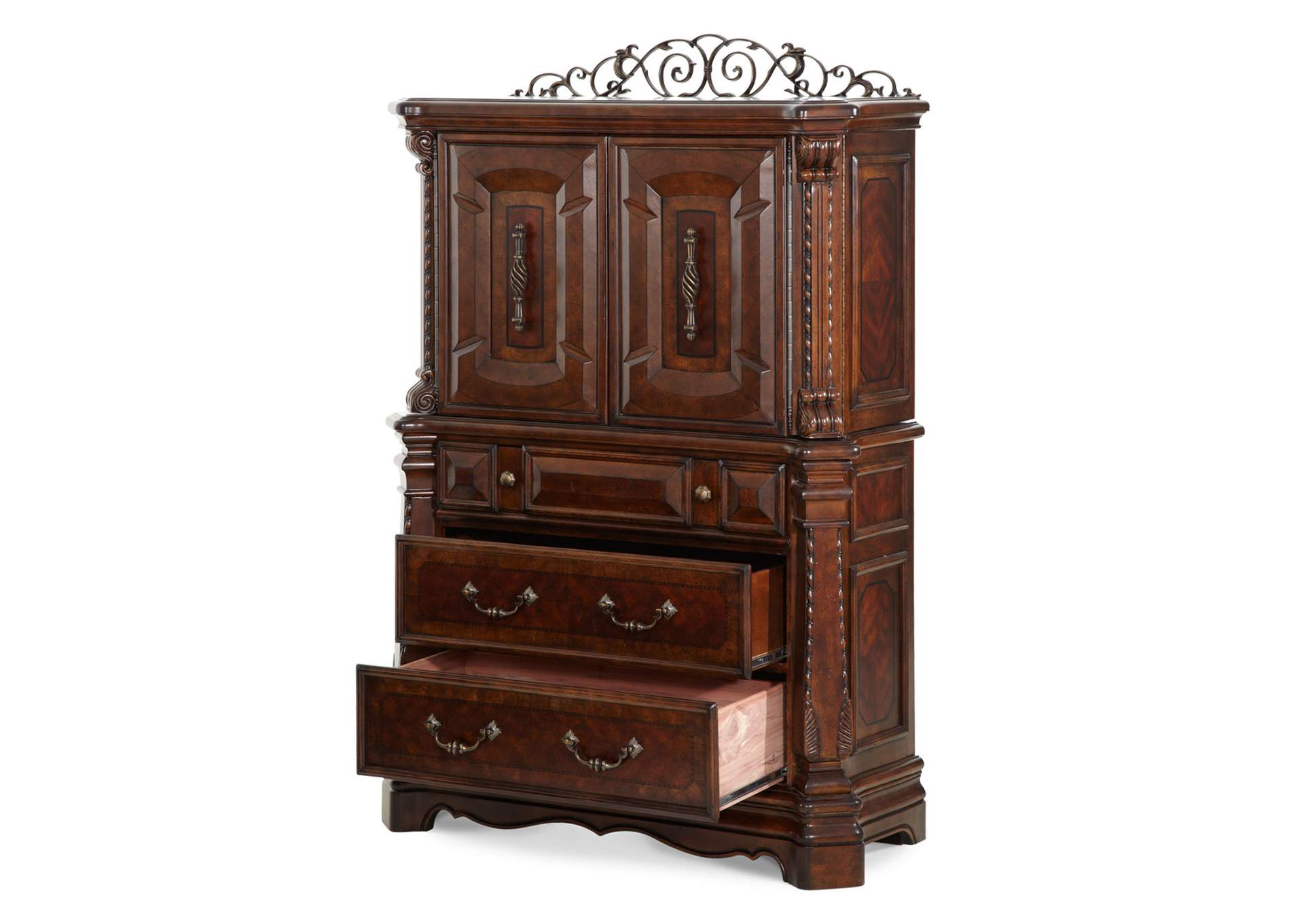 Windsor Court Gentleman's Chest - Vintage Fruitwood image 3