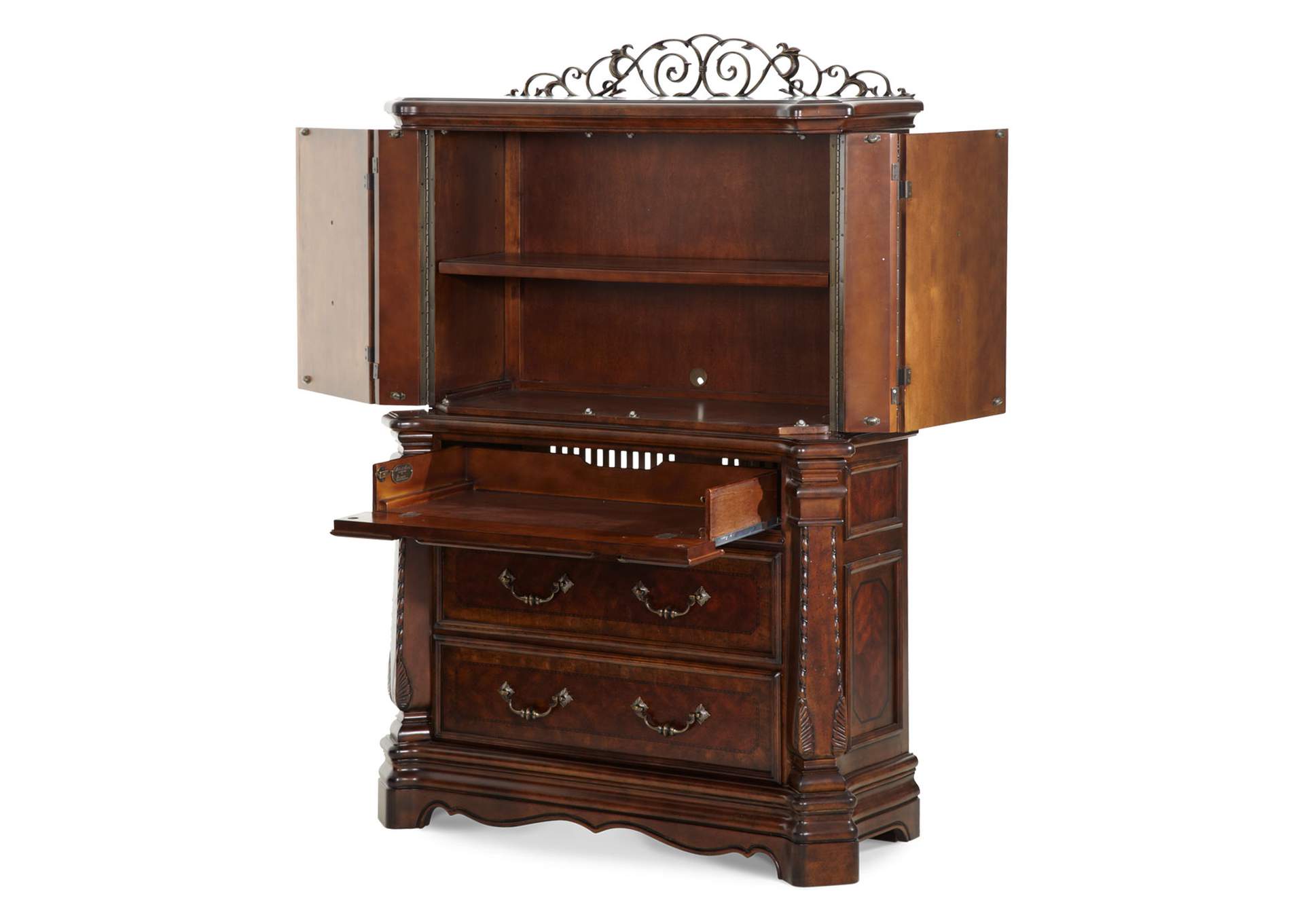 Windsor Court Gentleman's Chest - Vintage Fruitwood image 4