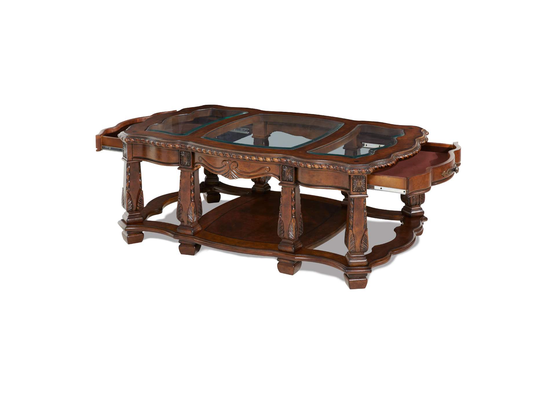 Windsor Court Rectangular Cocktail Table - Vintage Fruitwood image 3