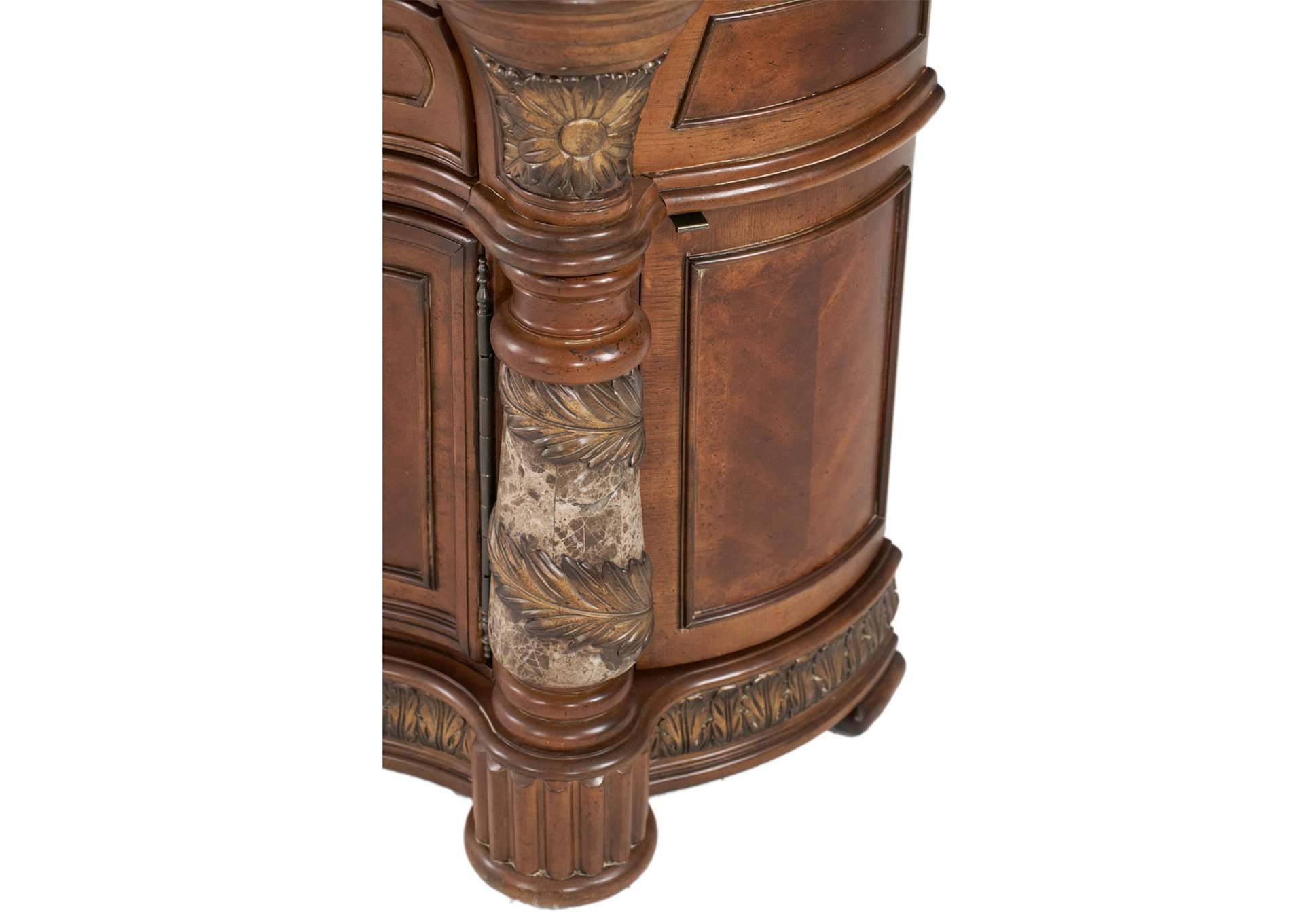 Villa Valencia Bedside Chest With Mirror - Classic Chest