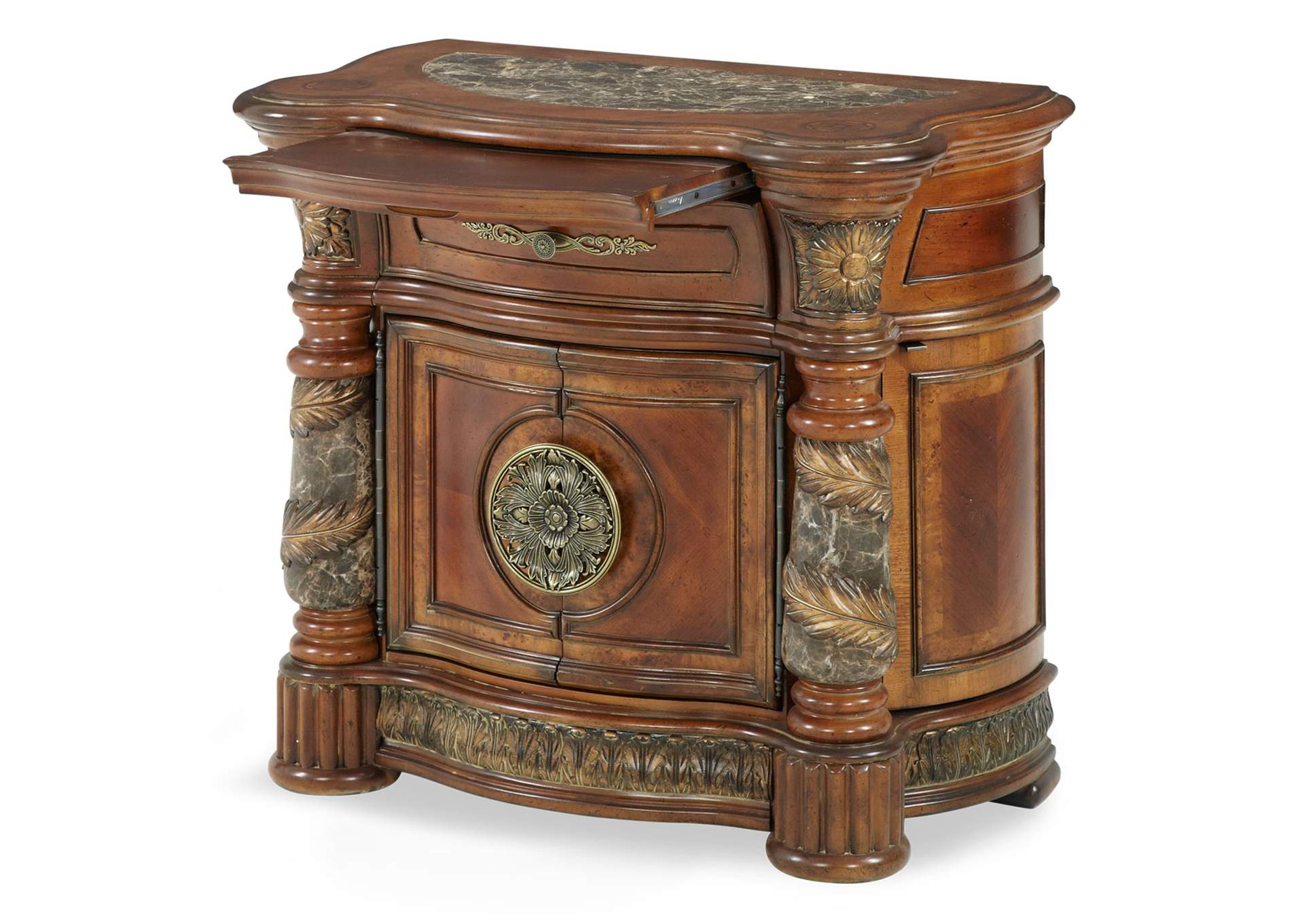 Villa Valencia Bedside Chest - Classic Chestnut image 3
