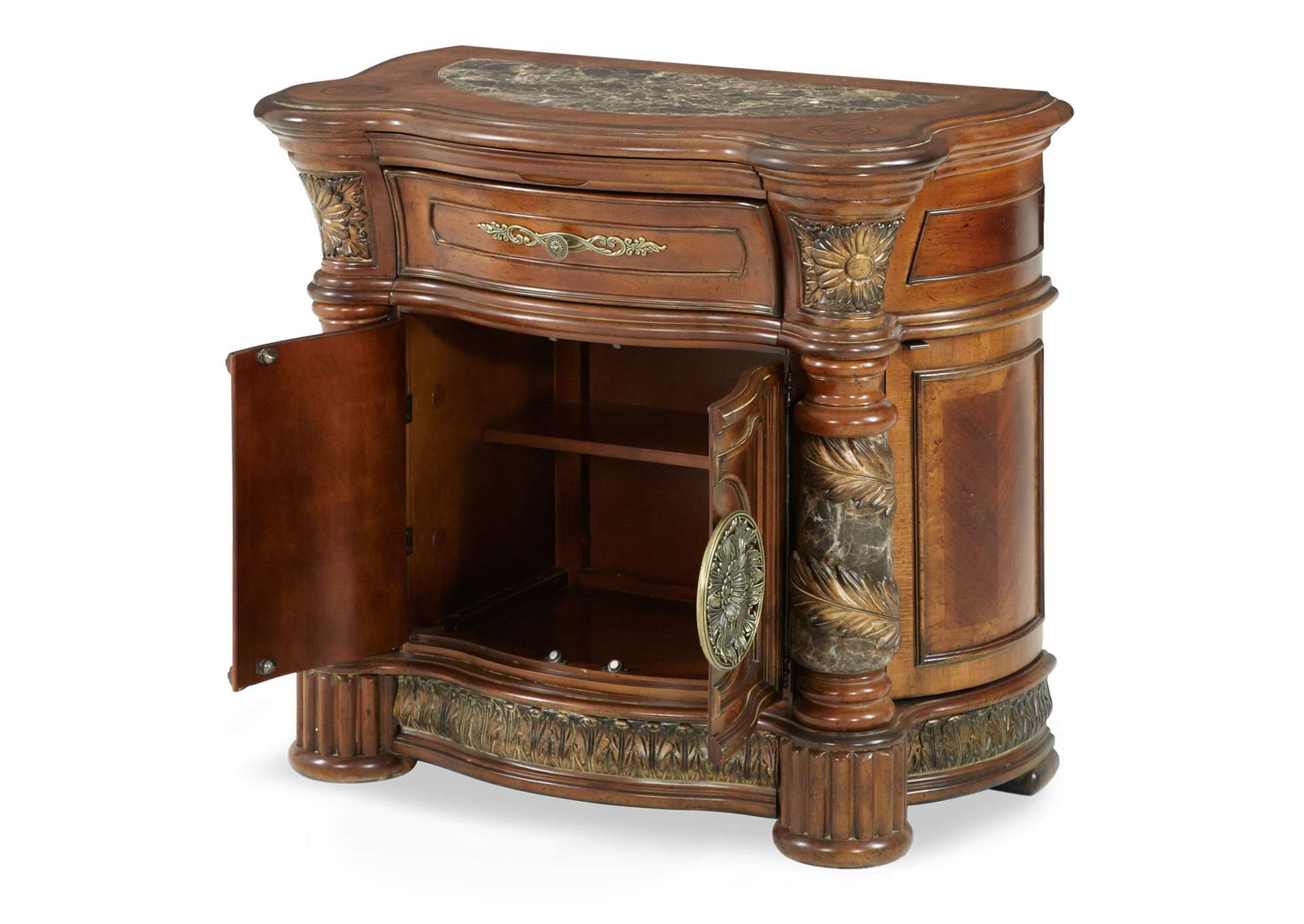 Villa Valencia Bedside Chest - Classic Chestnut image 5
