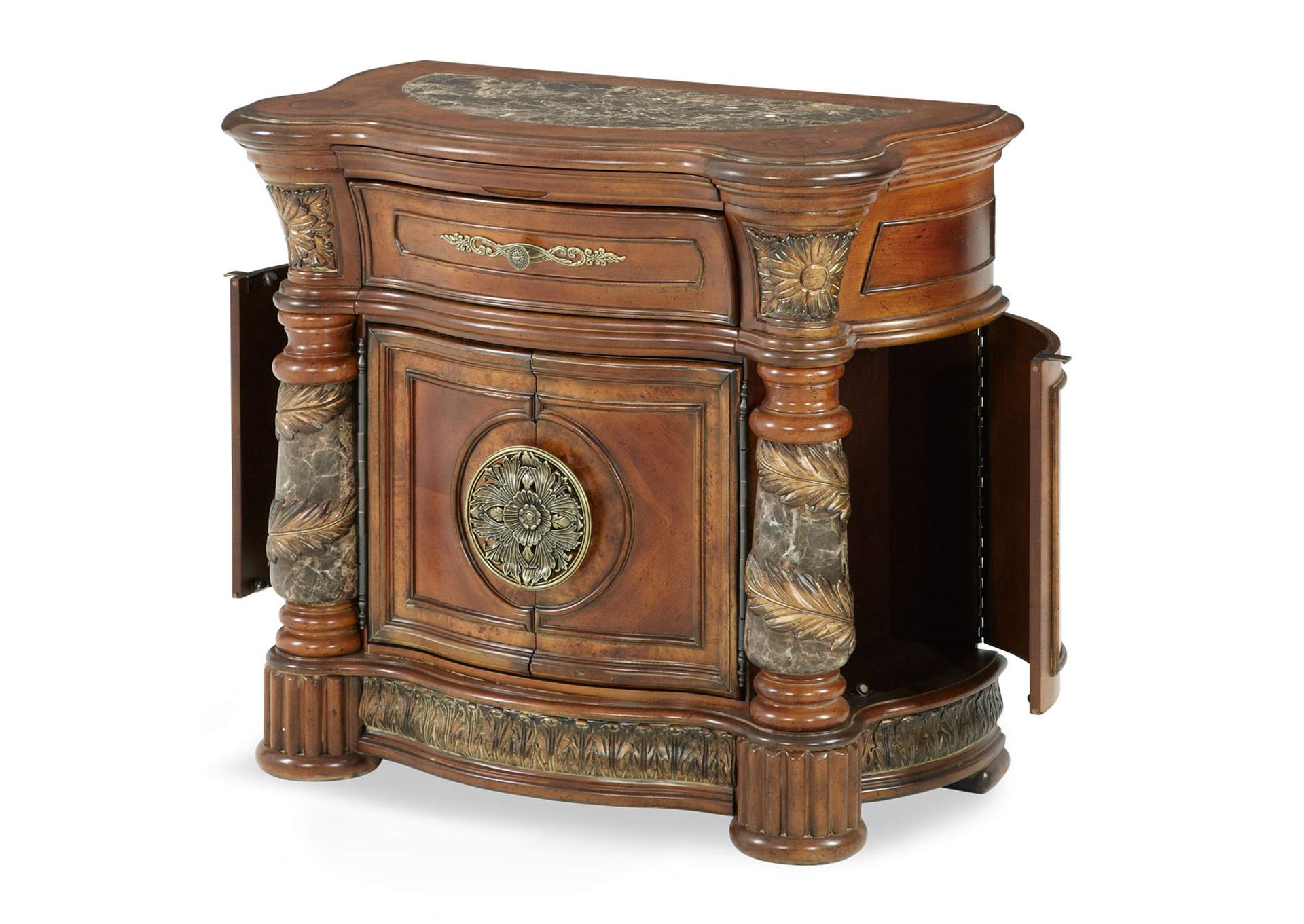 Villa Valencia Bedside Chest - Classic Chestnut image 6