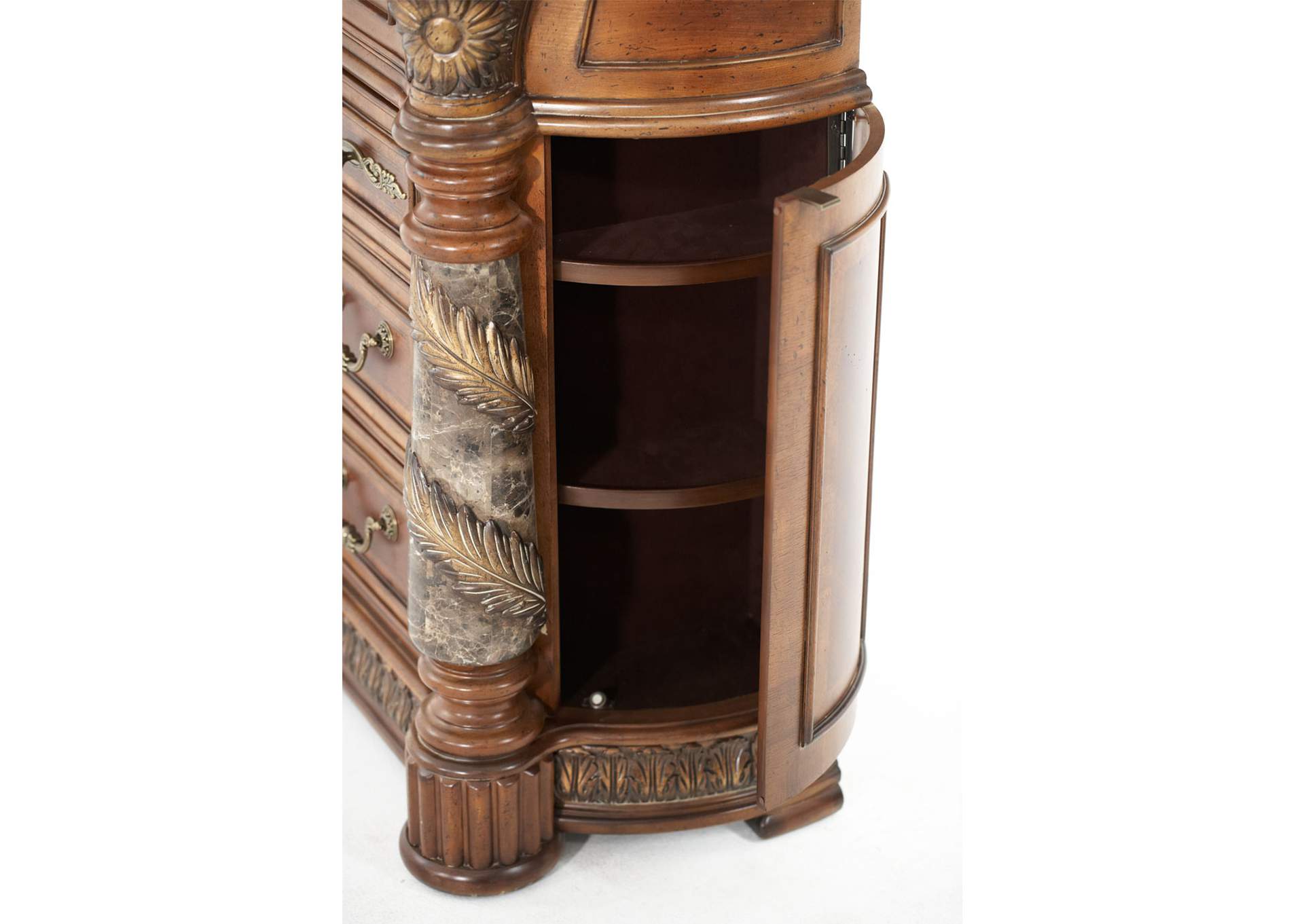 Villa Valencia Dresser with Mirror - Classic Chestnut image 7
