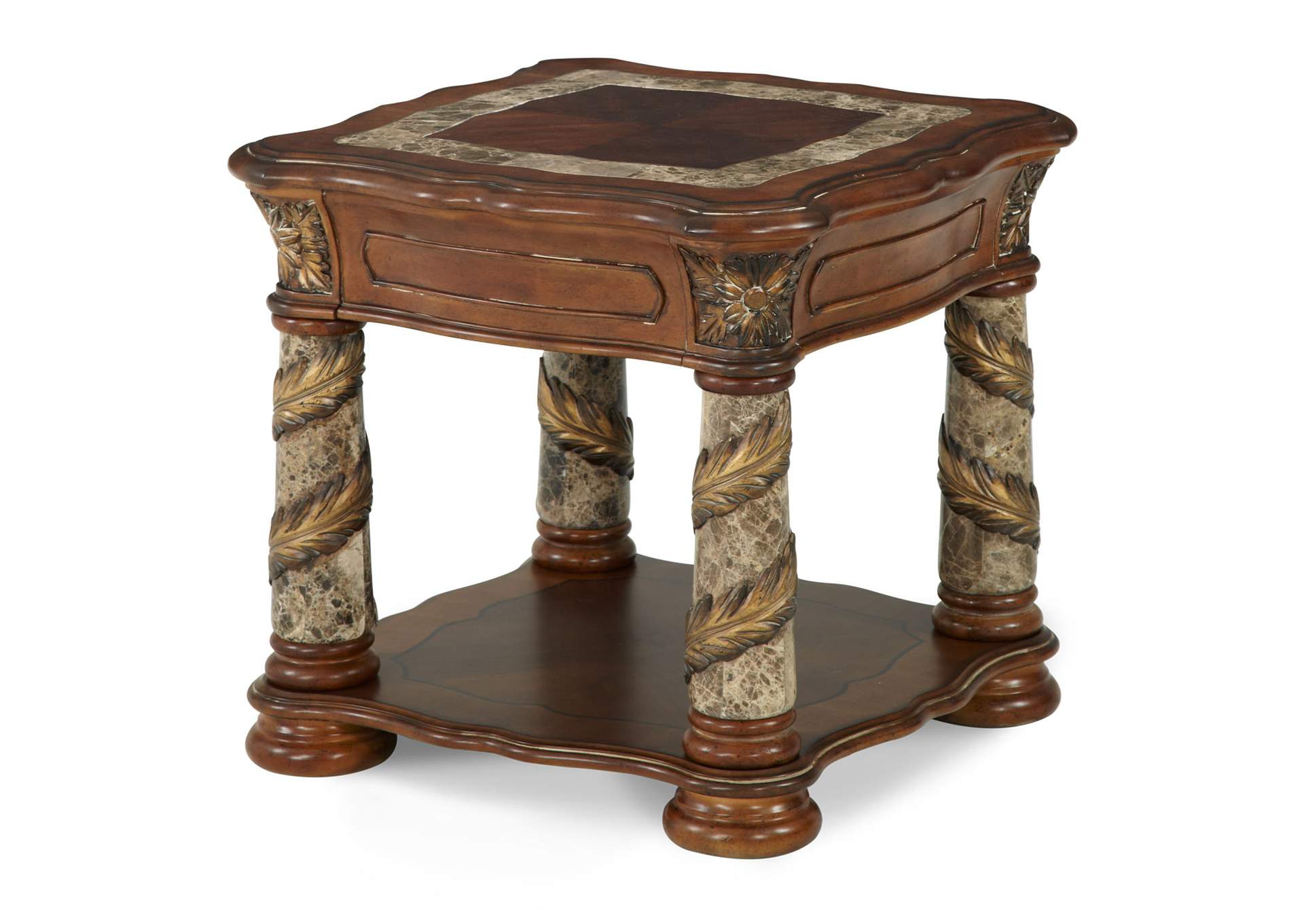 Villa Valencia End Table - Classic Chestnut image 1
