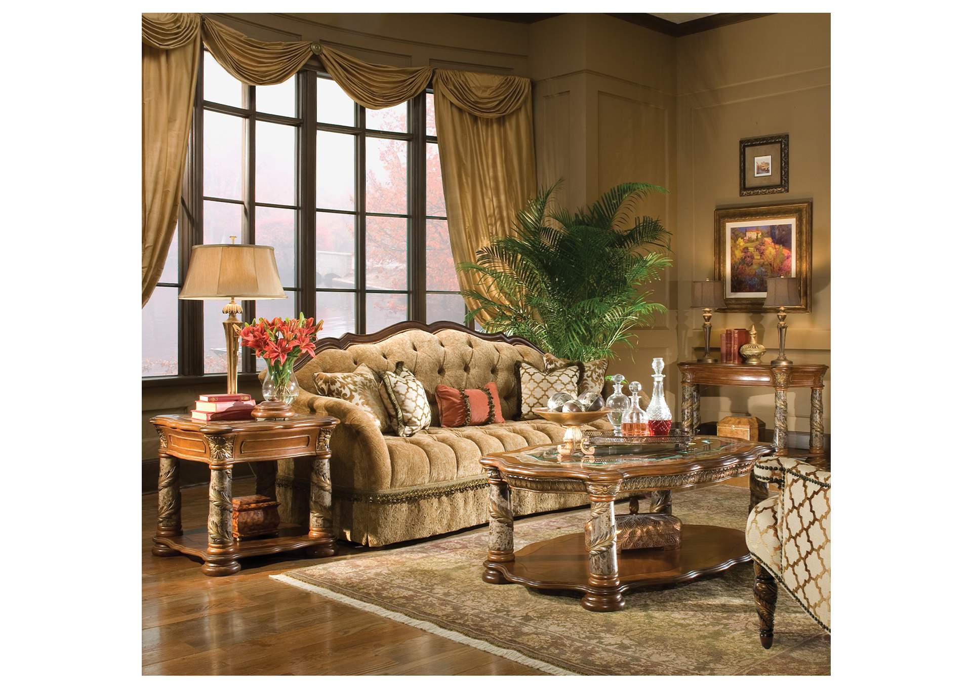 Villa Valencia End Table - Classic Chestnut image 5