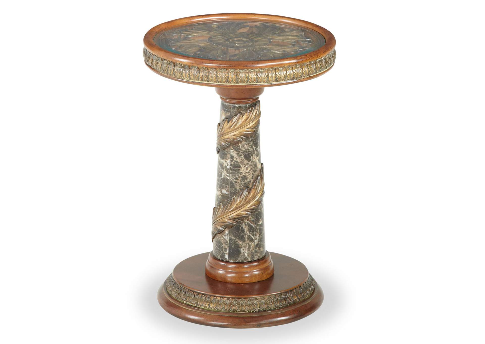Villa Valencia Chair Side Table - Classic Chestnut image 1