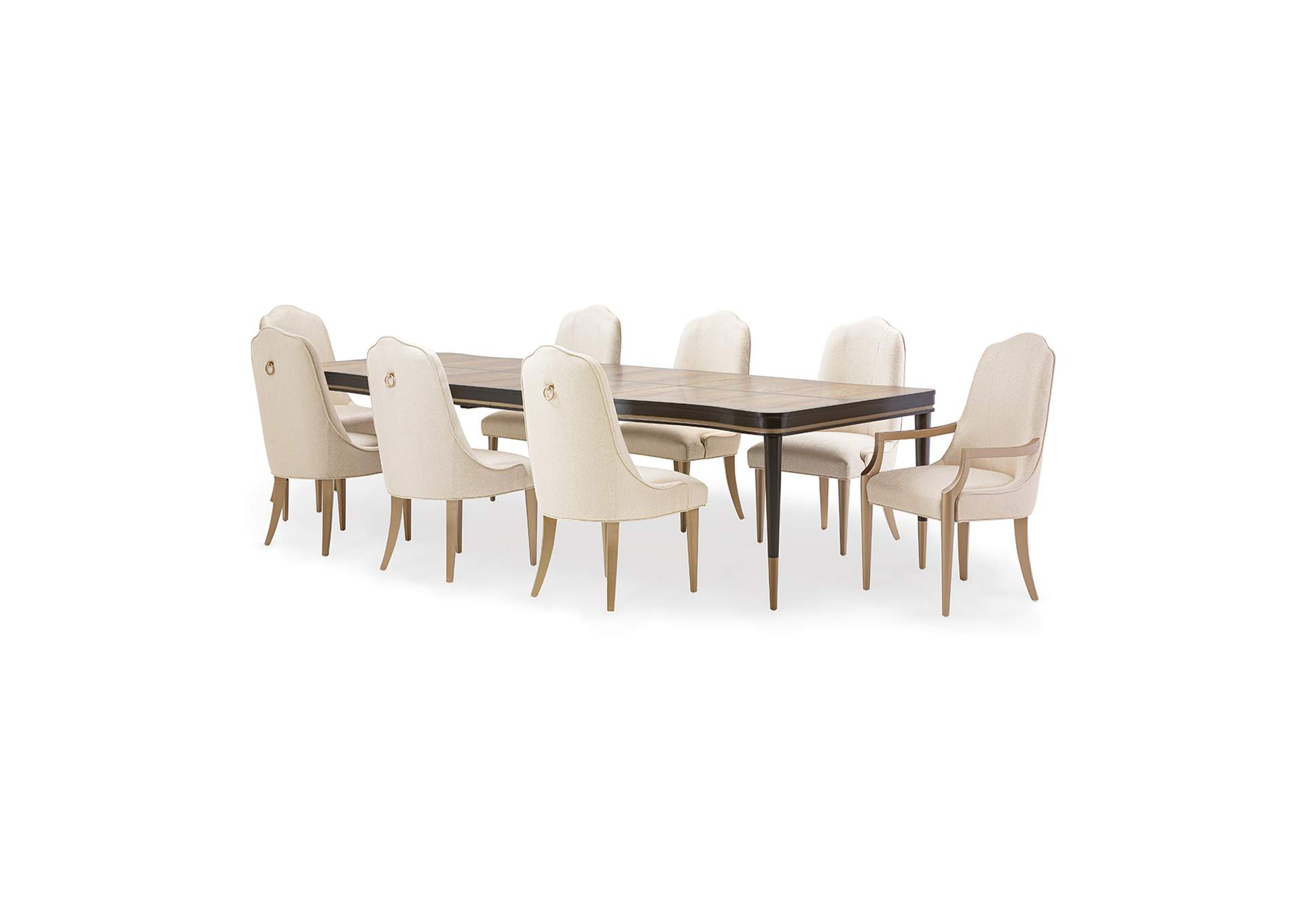 Malibu Crest Rectangular Dining Table - Crotch Mahogany image 1