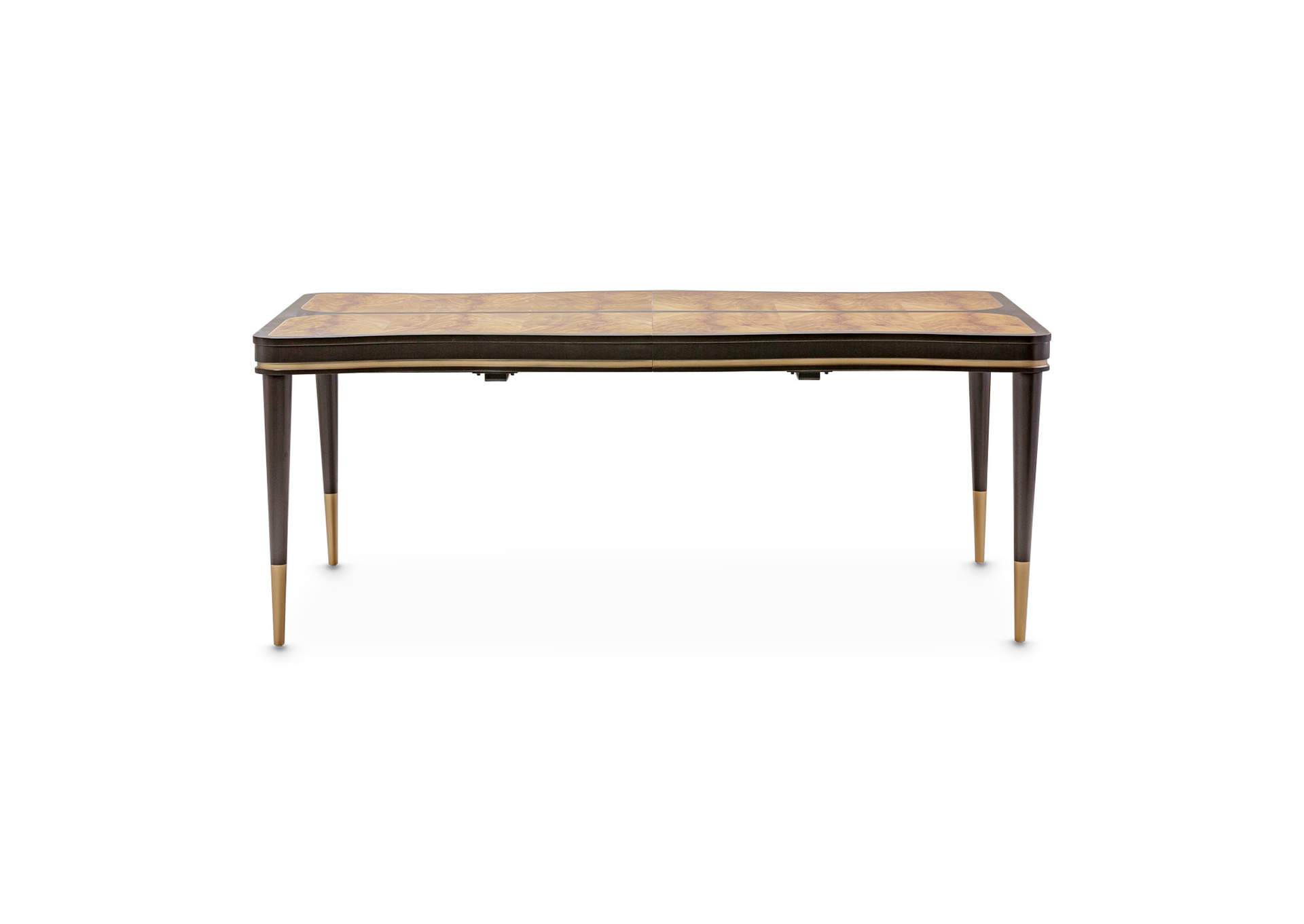 Malibu Crest Rectangular Dining Table - Crotch Mahogany image 6