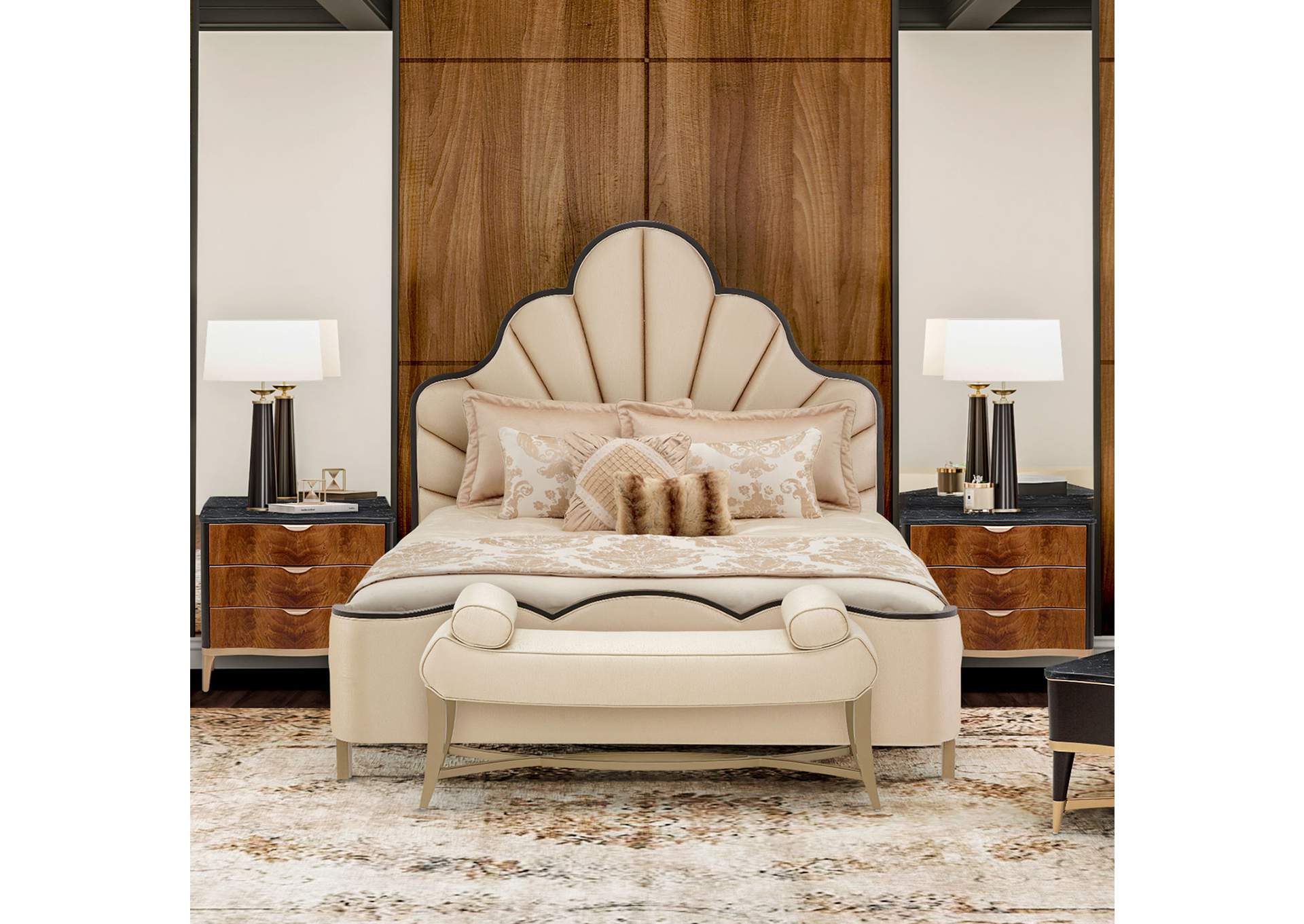 Malibu Crest Three-Drawer Nightstand - Crotch Mahogany image 11