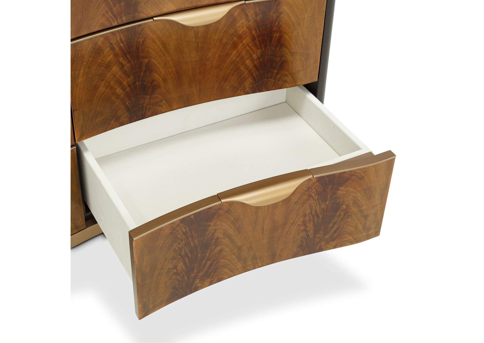 Malibu Crest Dresser - Crotch Mahogany