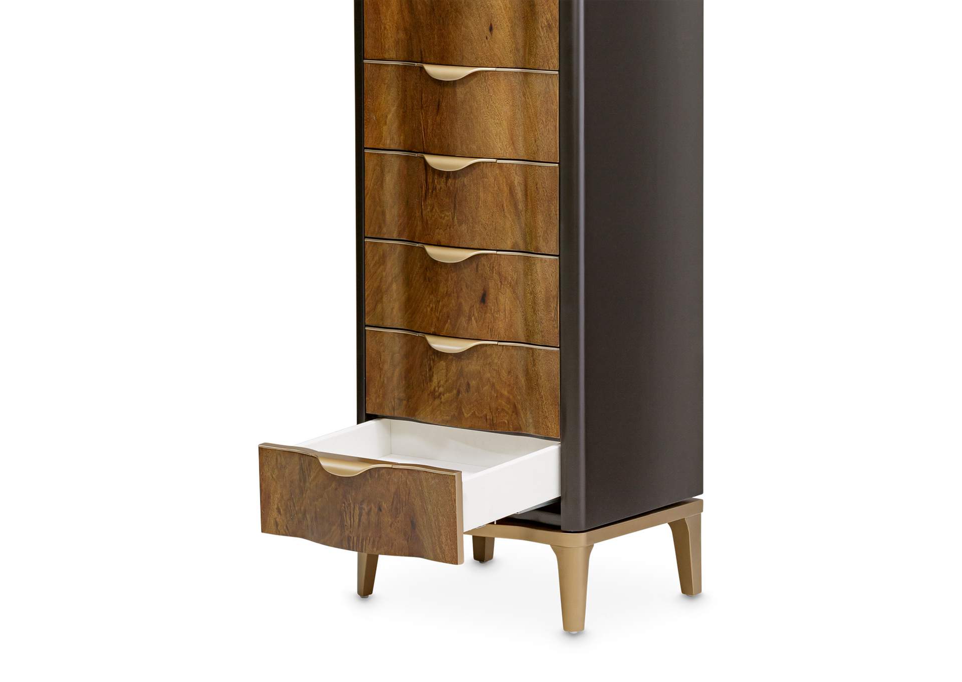 Malibu Crest Swivel Lingerie Chest - Crotch Mahogany