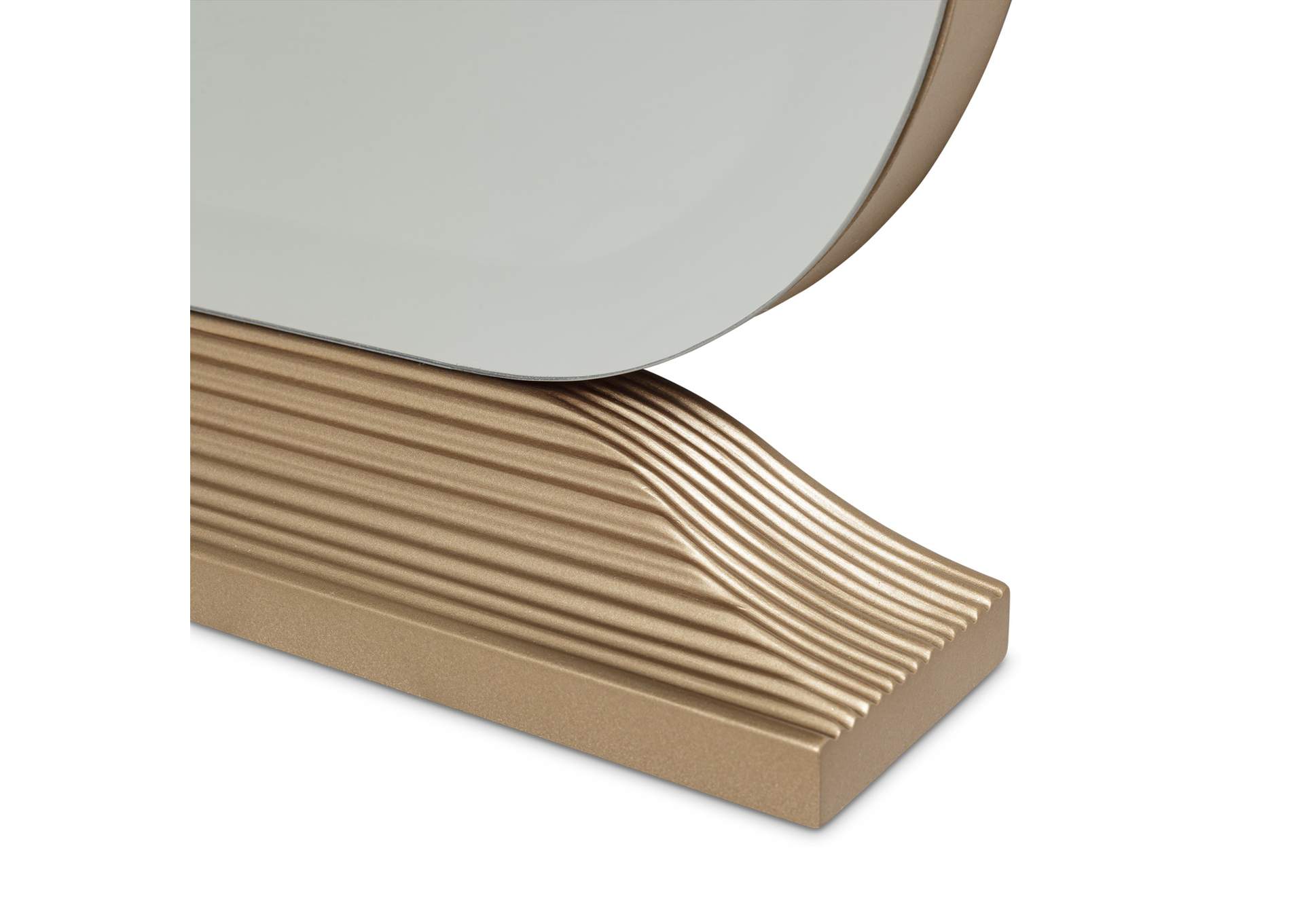 Malibu Crest Vanity Mirror - Burnished Gold image 7