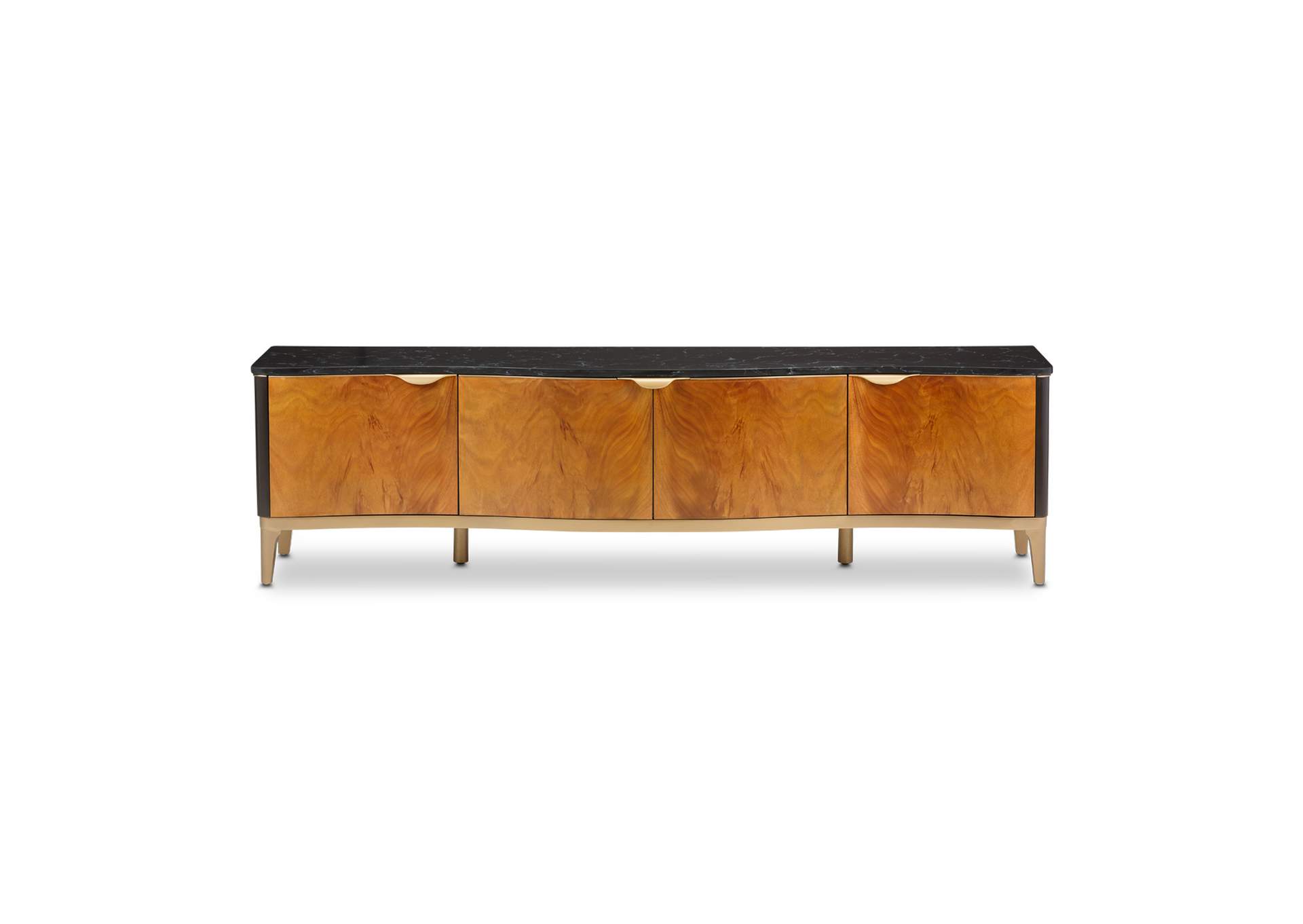 Malibu Crest TV Console - Crotch Mahogany image 3