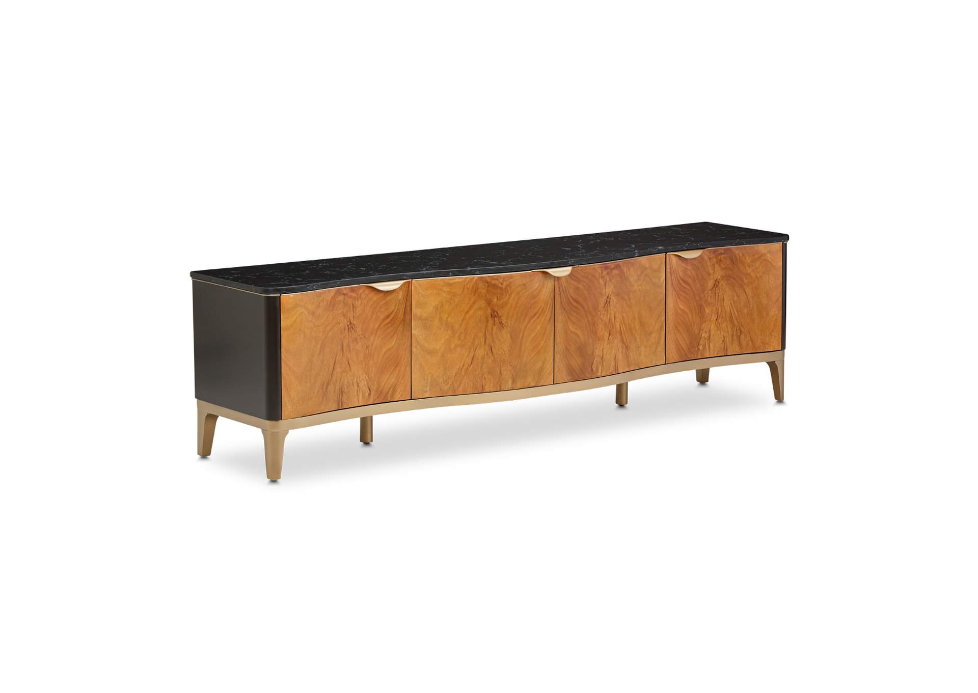 Malibu Crest TV Console - Crotch Mahogany image 4