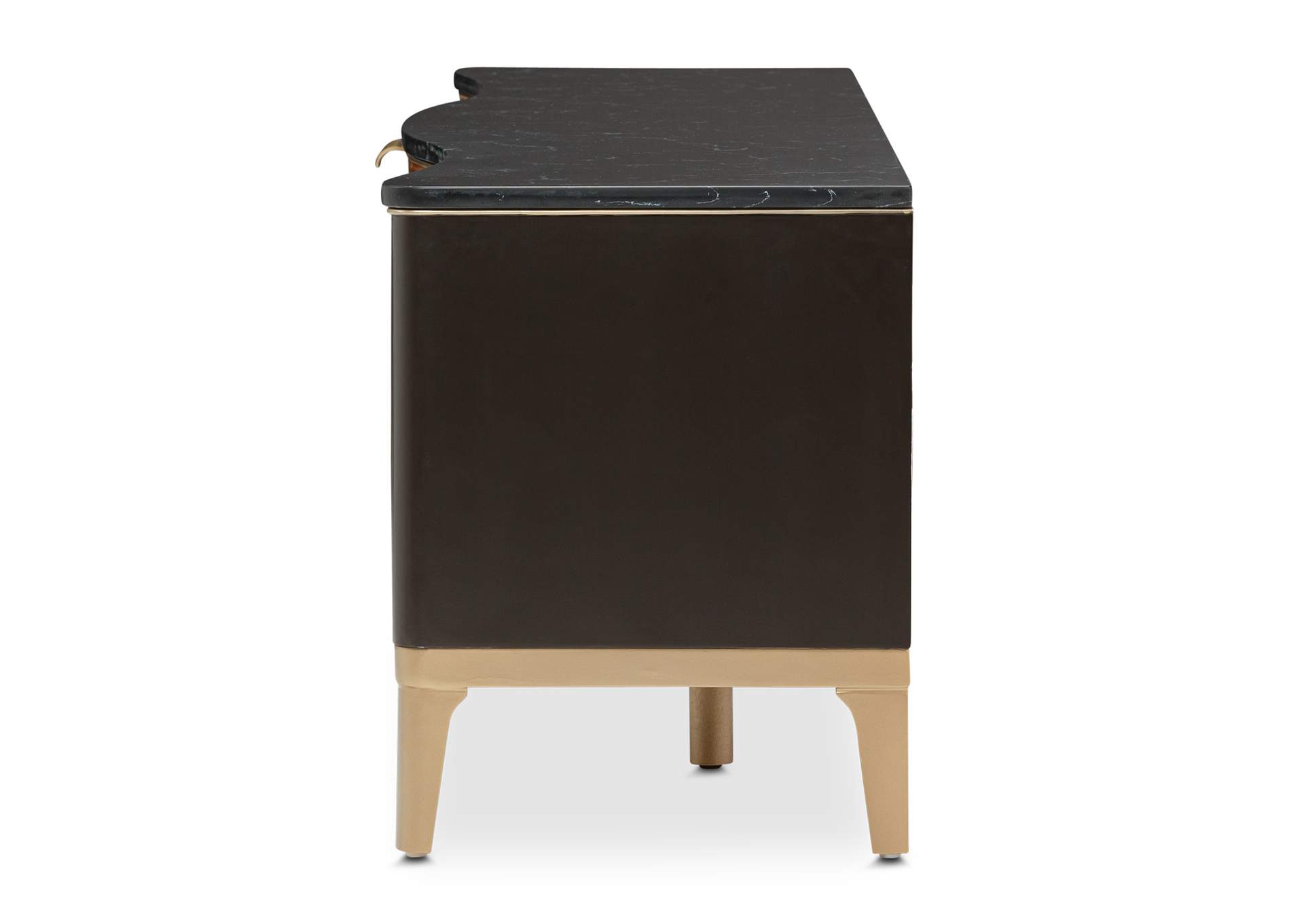 Malibu Crest TV Console - Crotch Mahogany image 5
