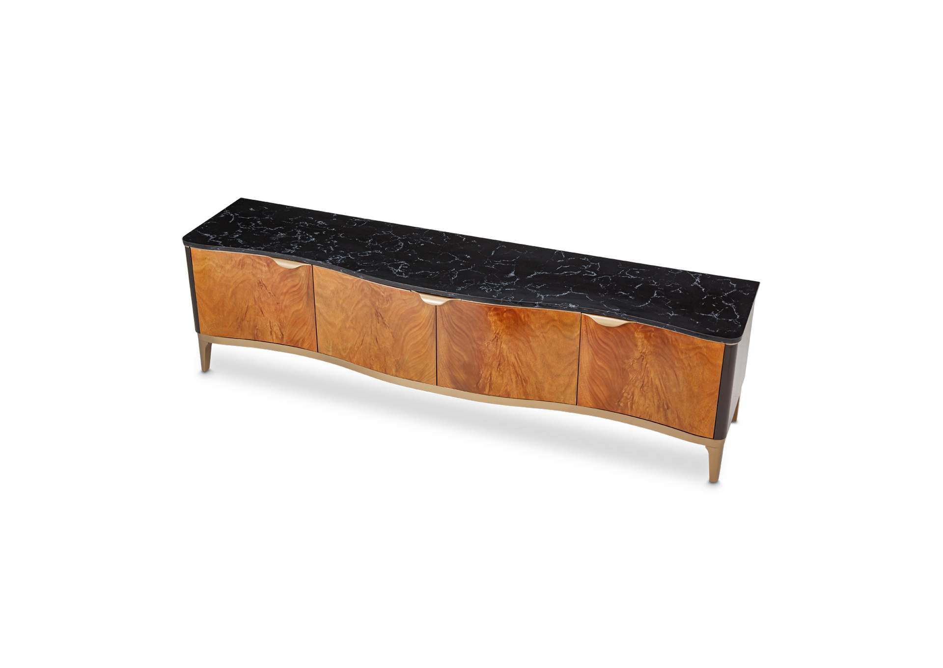 Malibu Crest TV Console - Crotch Mahogany image 7