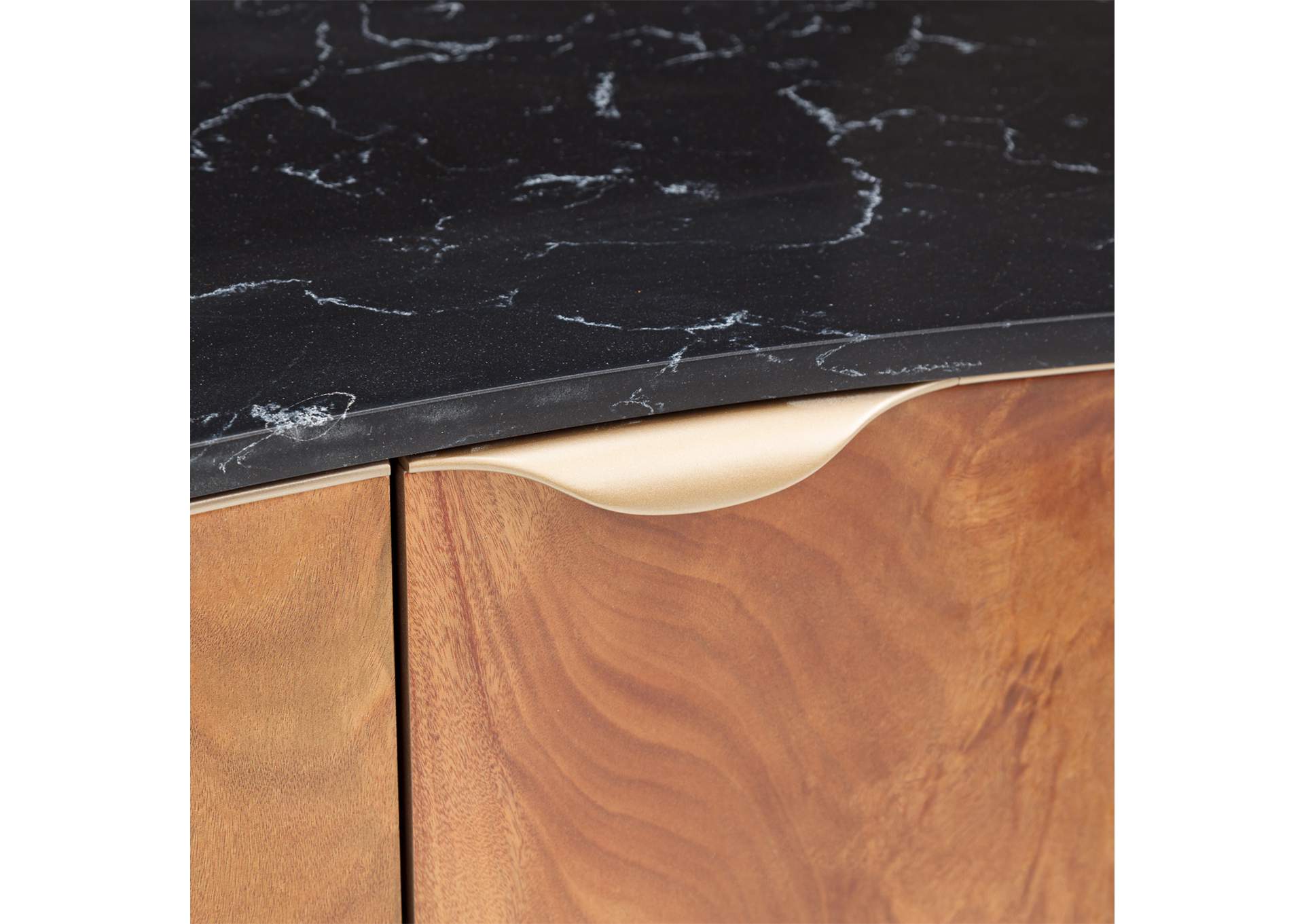 Malibu Crest TV Console - Crotch Mahogany image 8