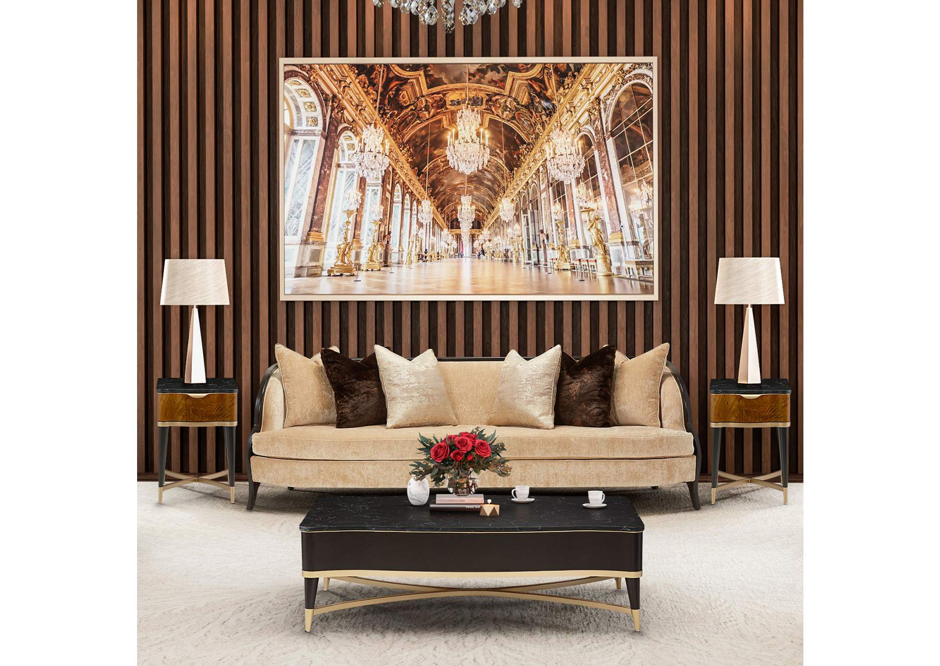 Malibu Crest Sofa - Honey and Dark Espresso image 4