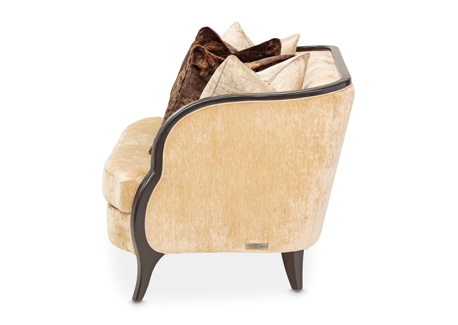 Malibu Crest Loveseat - Honey and Dark Espresso image 8