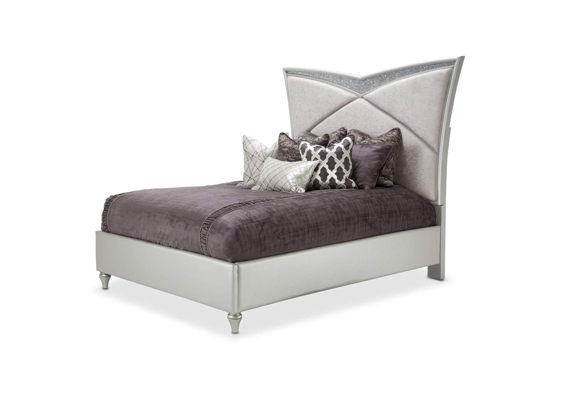 Melrose Plaza California King Panel Bed - Dove image 1
