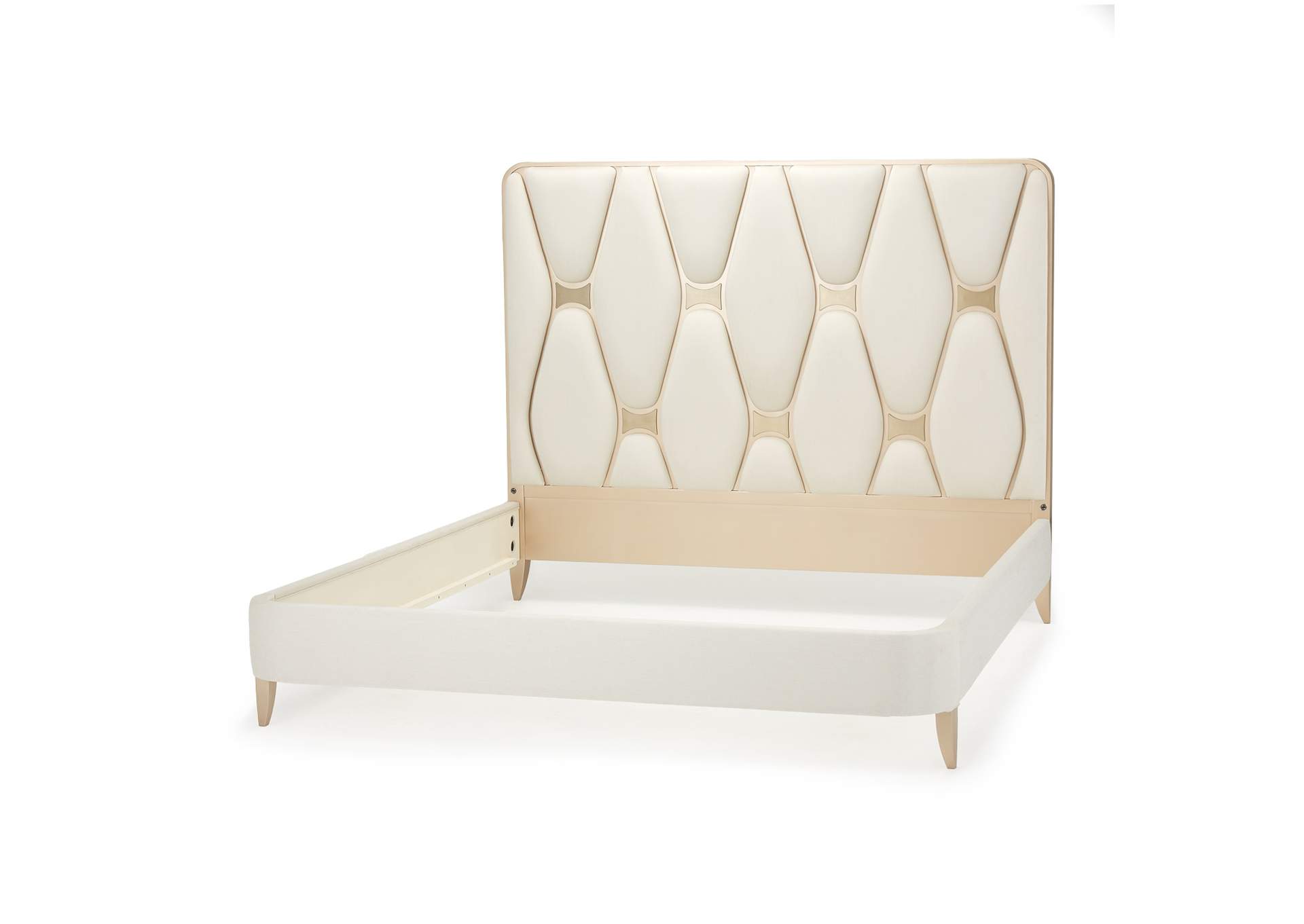 La Rachelle California King Upholstered Panel Bed - Champagne image 3