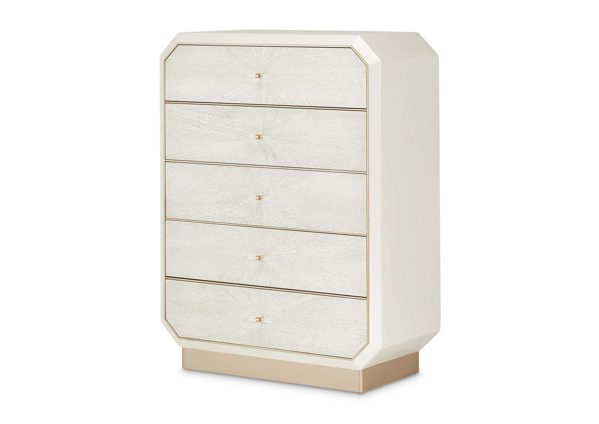 La Rachelle Five-Drawer Chest - Champagne image 1