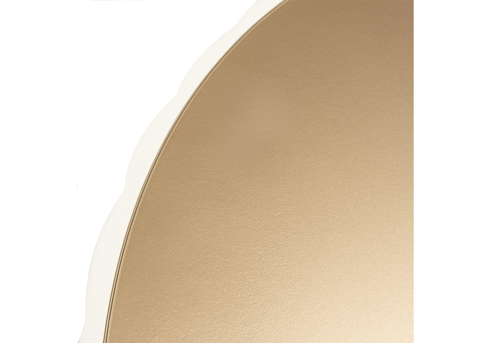 La Rachelle Scalloped Round Cocktail Table - Champagne image 6