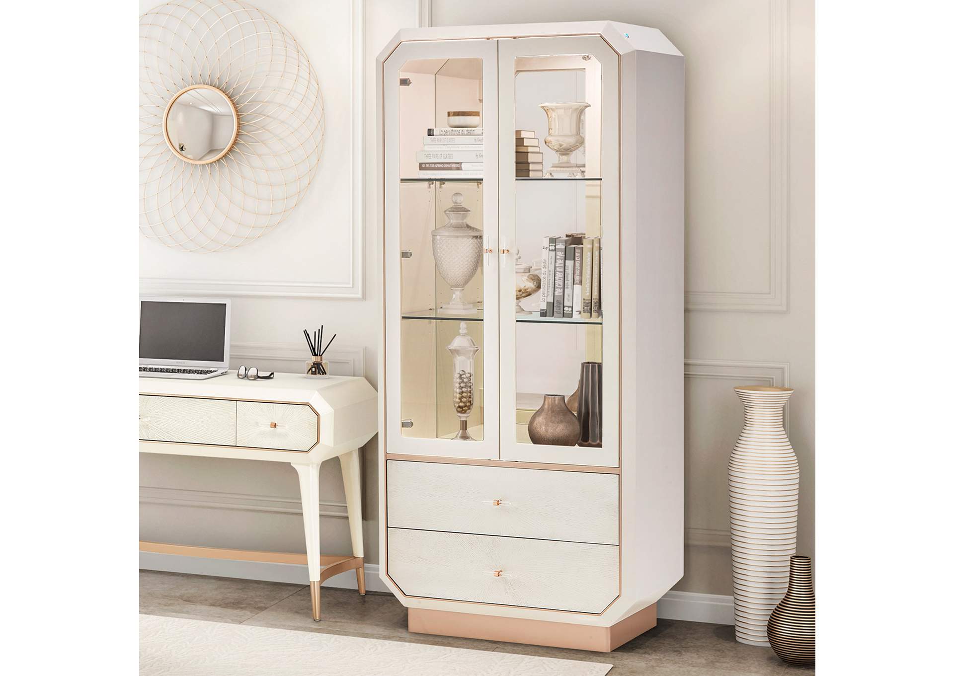 La Rachelle Display Cabinet - Champagne image 10