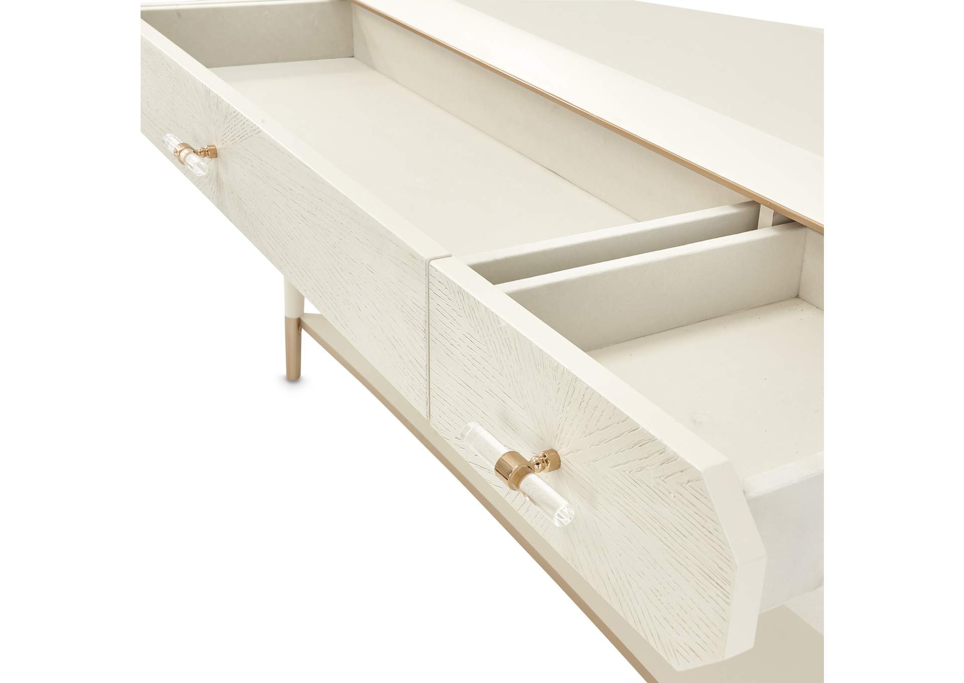 La Rachelle Console Table - Champagne