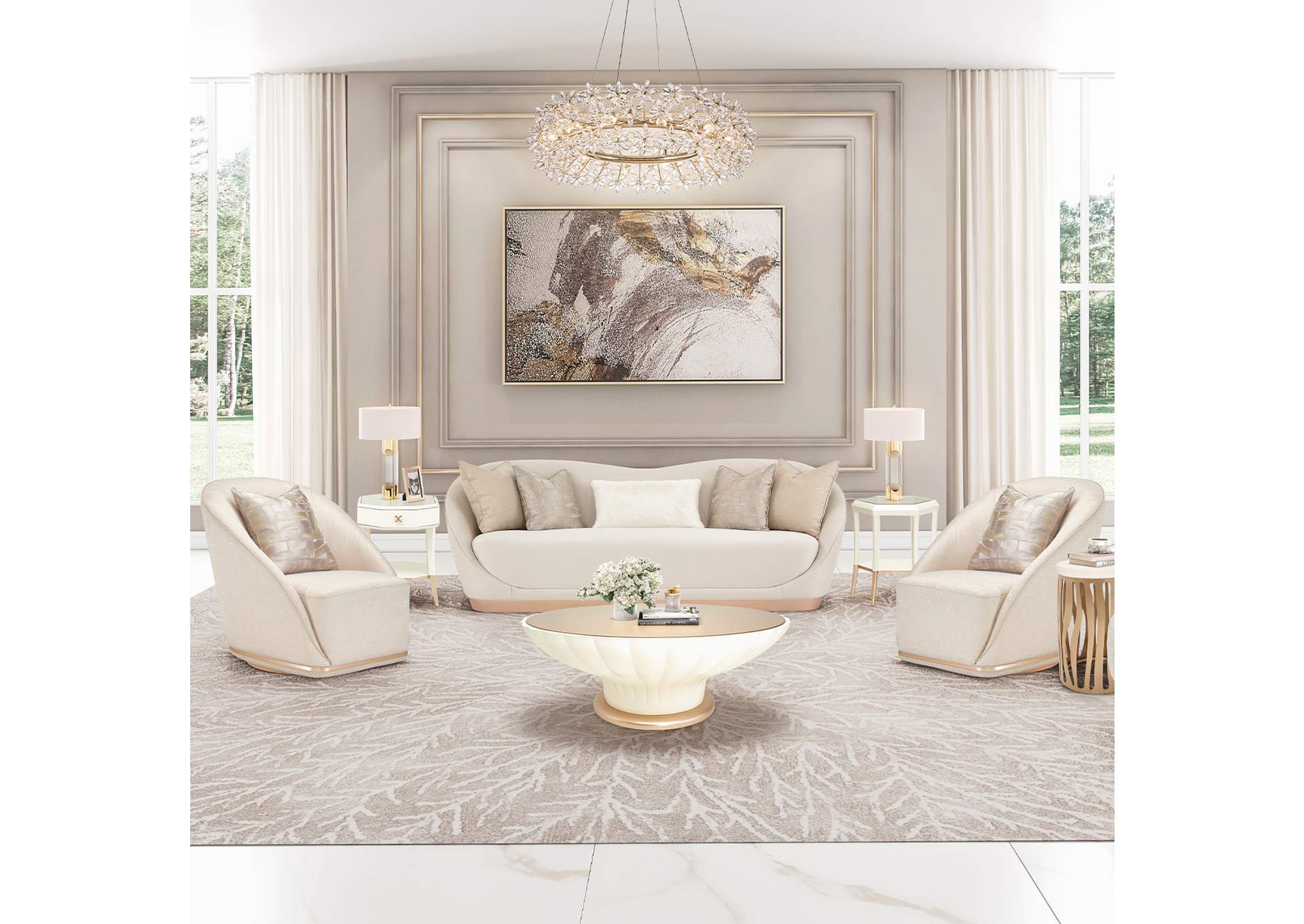 La Rachelle Sofa - Icicle and Champagne image 8