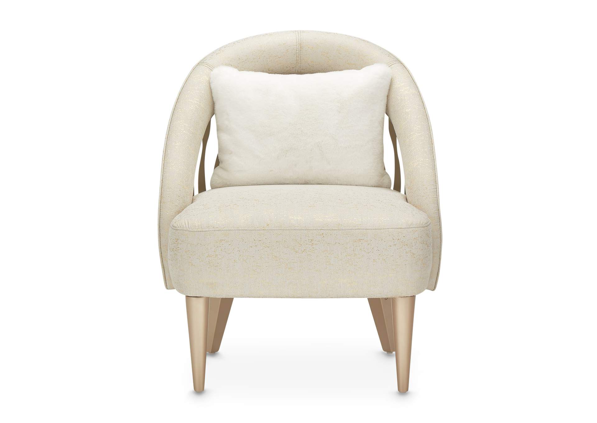 La Rachelle Flame Chair - Gold Rush and Champagne