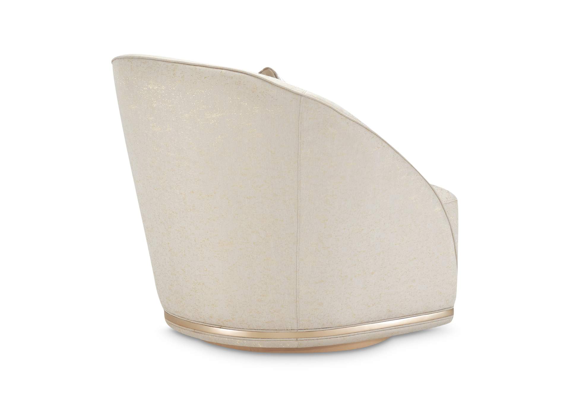 La Rachelle Swivel Chair - Gold Rush and Champagne