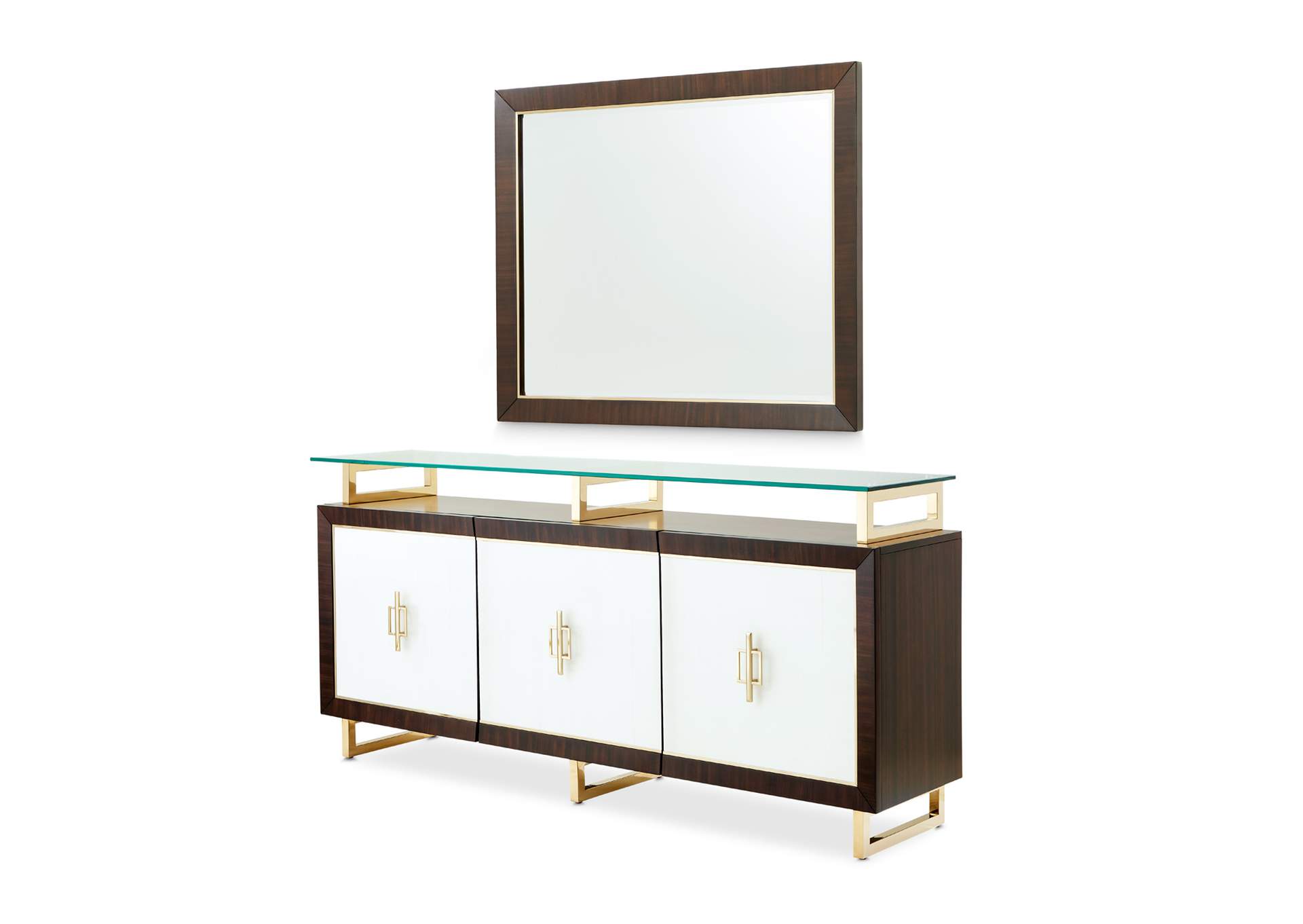 Belmont Place Sideboard and Mirror - Espresso image 1