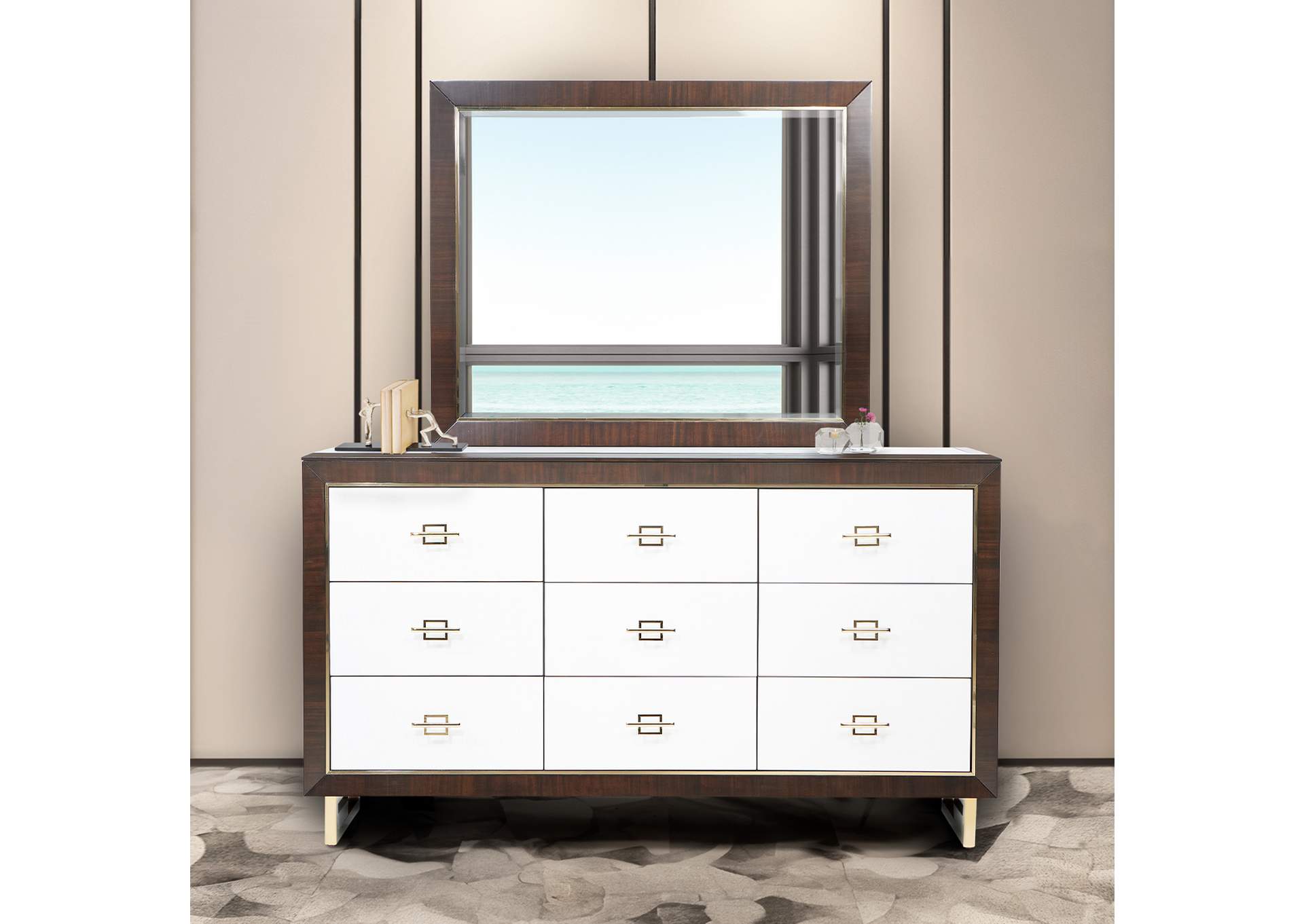 Belmont Place Dresser and Mirror - Espresso image 7