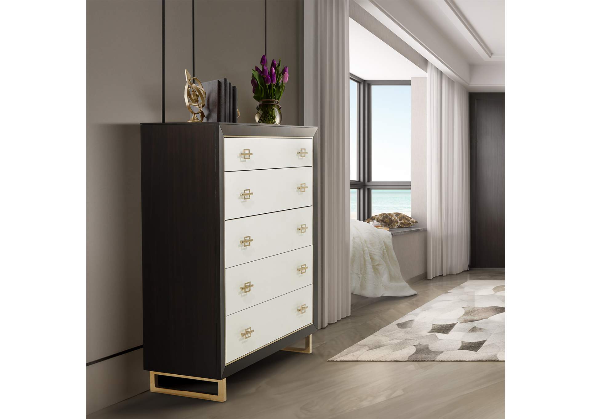 Belmont Place Five-Drawer Chest - Espresso image 13