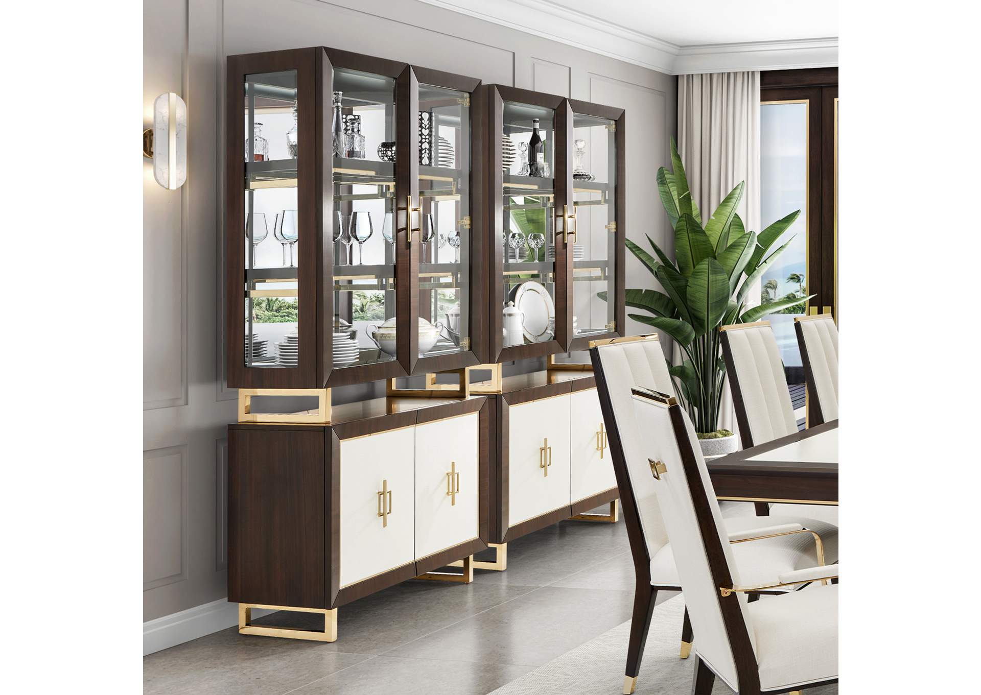 Belmont Place Display Cabinet - Espresso image 17