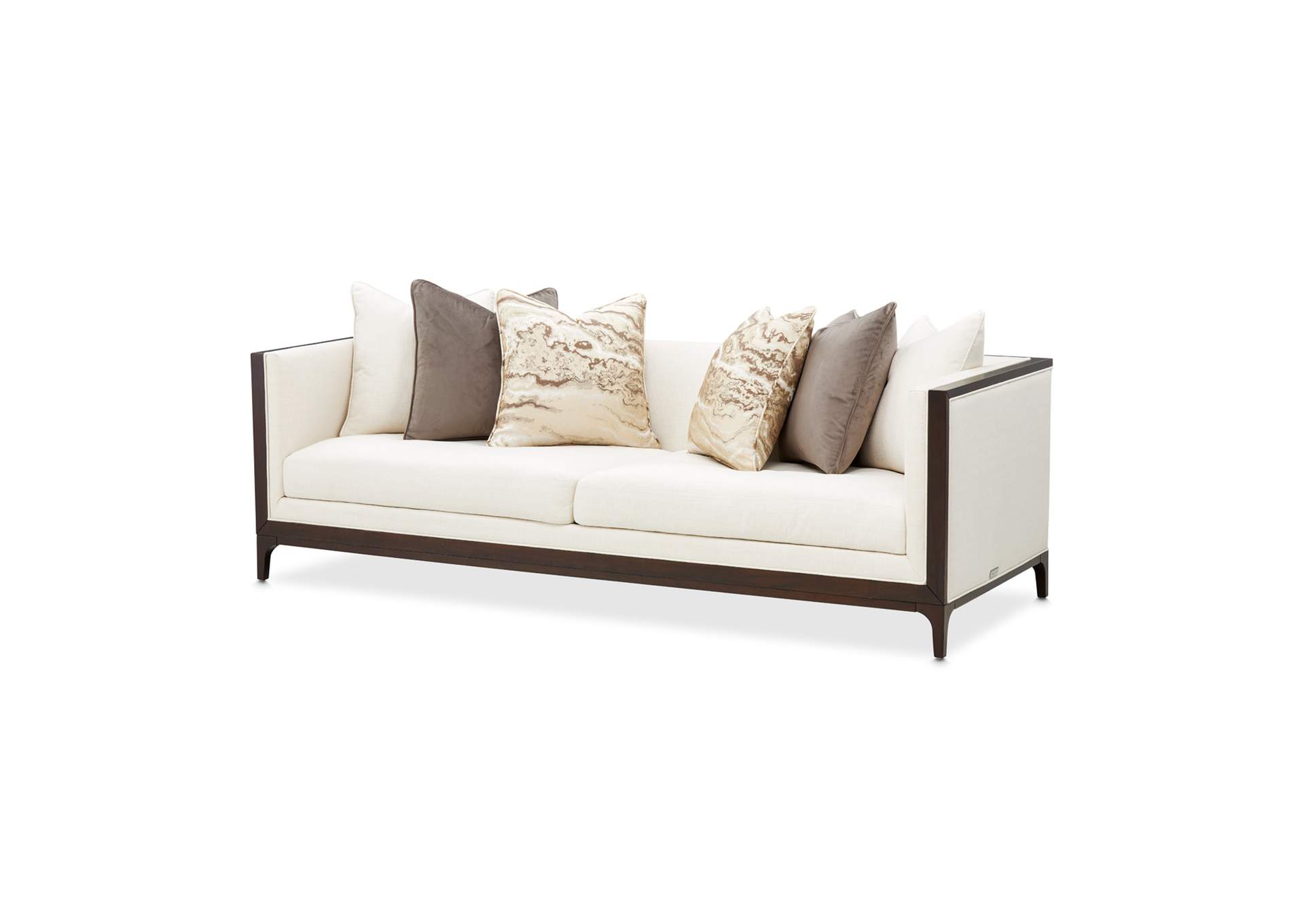 Belmont Place Sofa - Cream and Espresso image 1