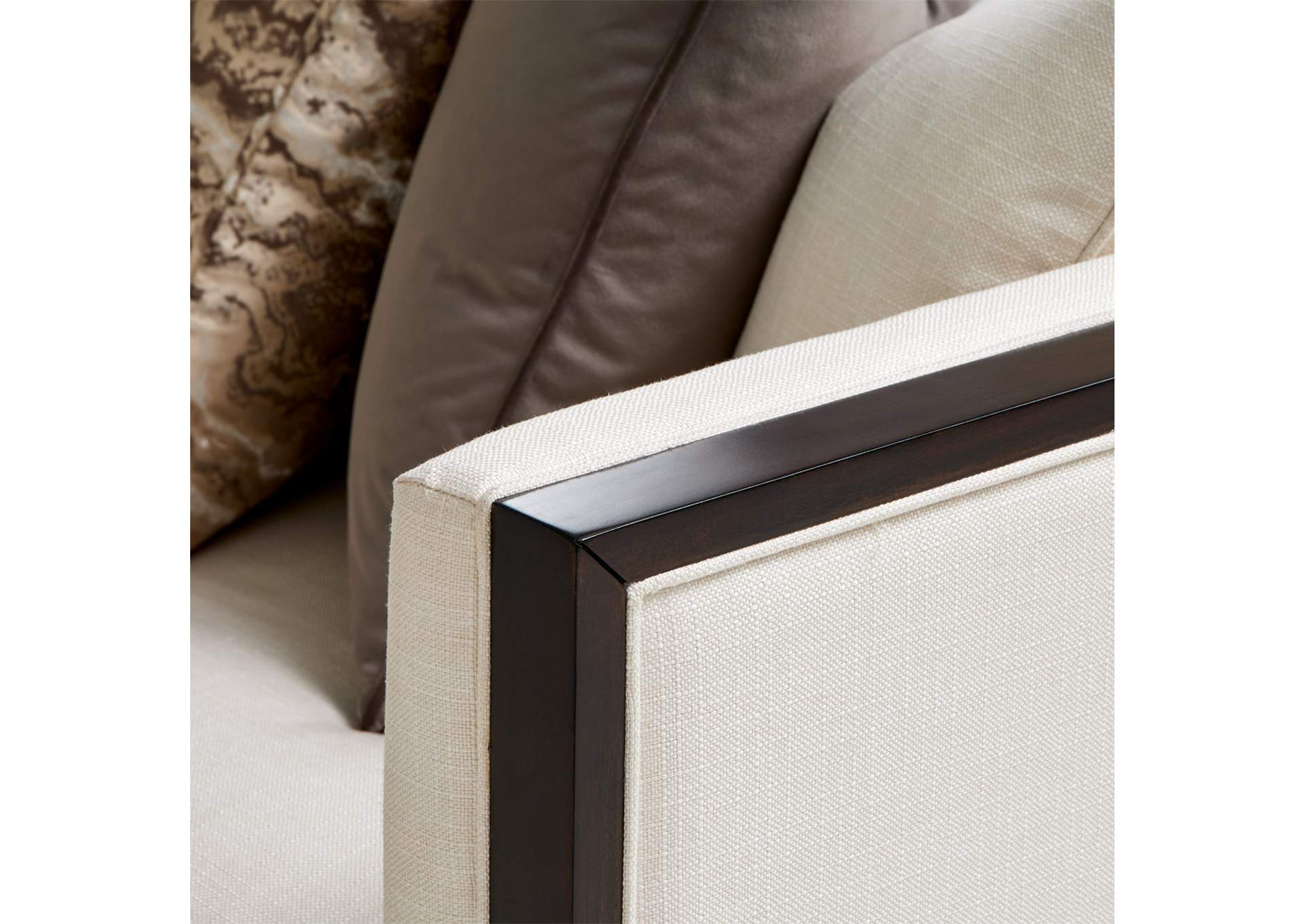 Belmont Place Sofa - Cream and Espresso image 7