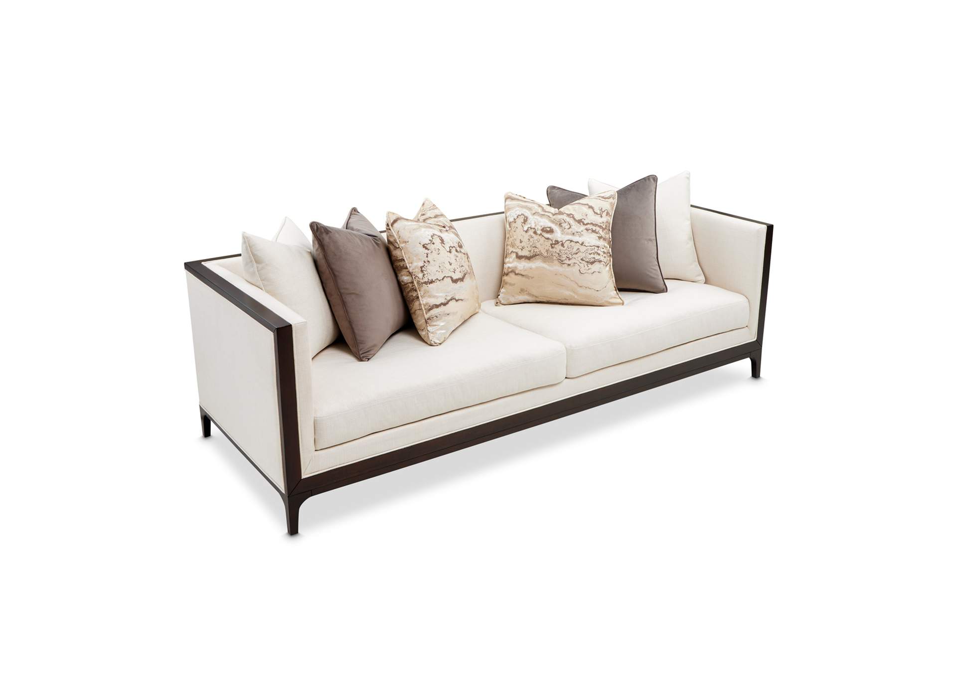 Belmont Place Sofa - Cream and Espresso image 4