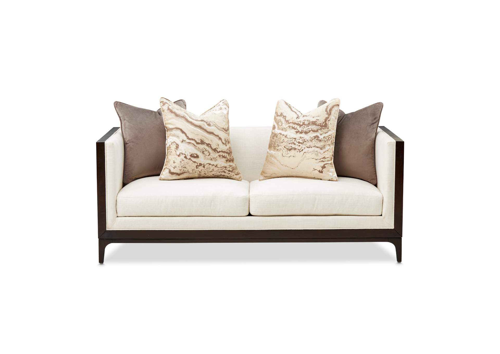 Belmont Place Loveseat - Cream and Espresso image 22