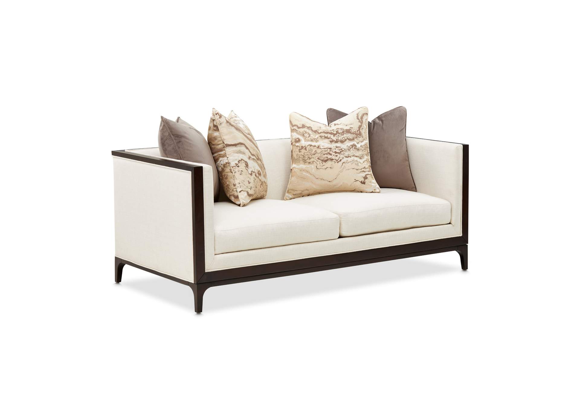 Belmont Place Loveseat - Cream and Espresso image 21