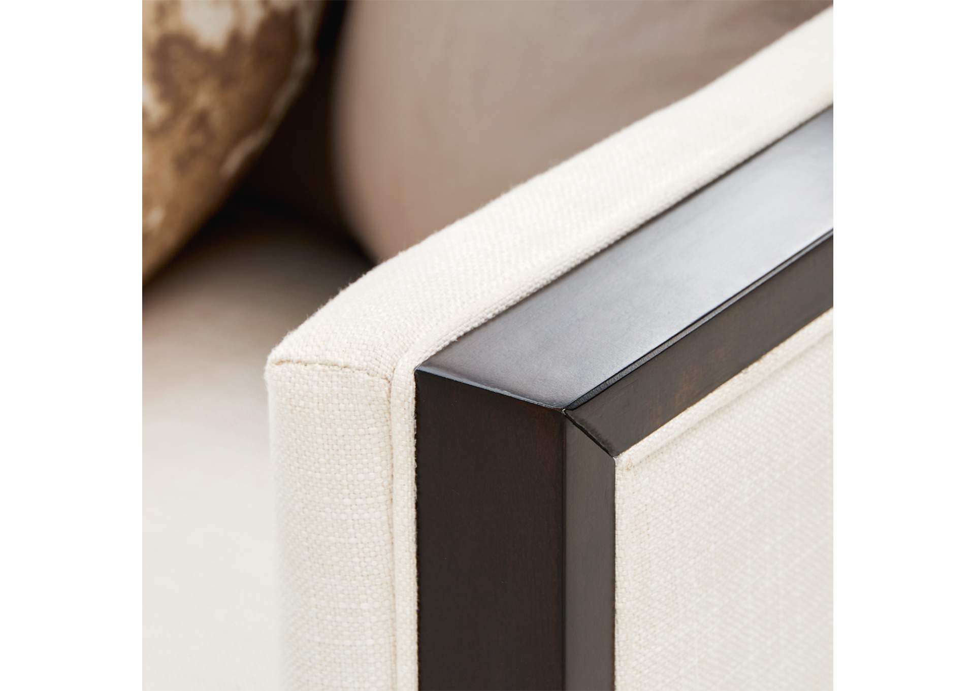 Belmont Place Loveseat - Cream and Espresso image 12