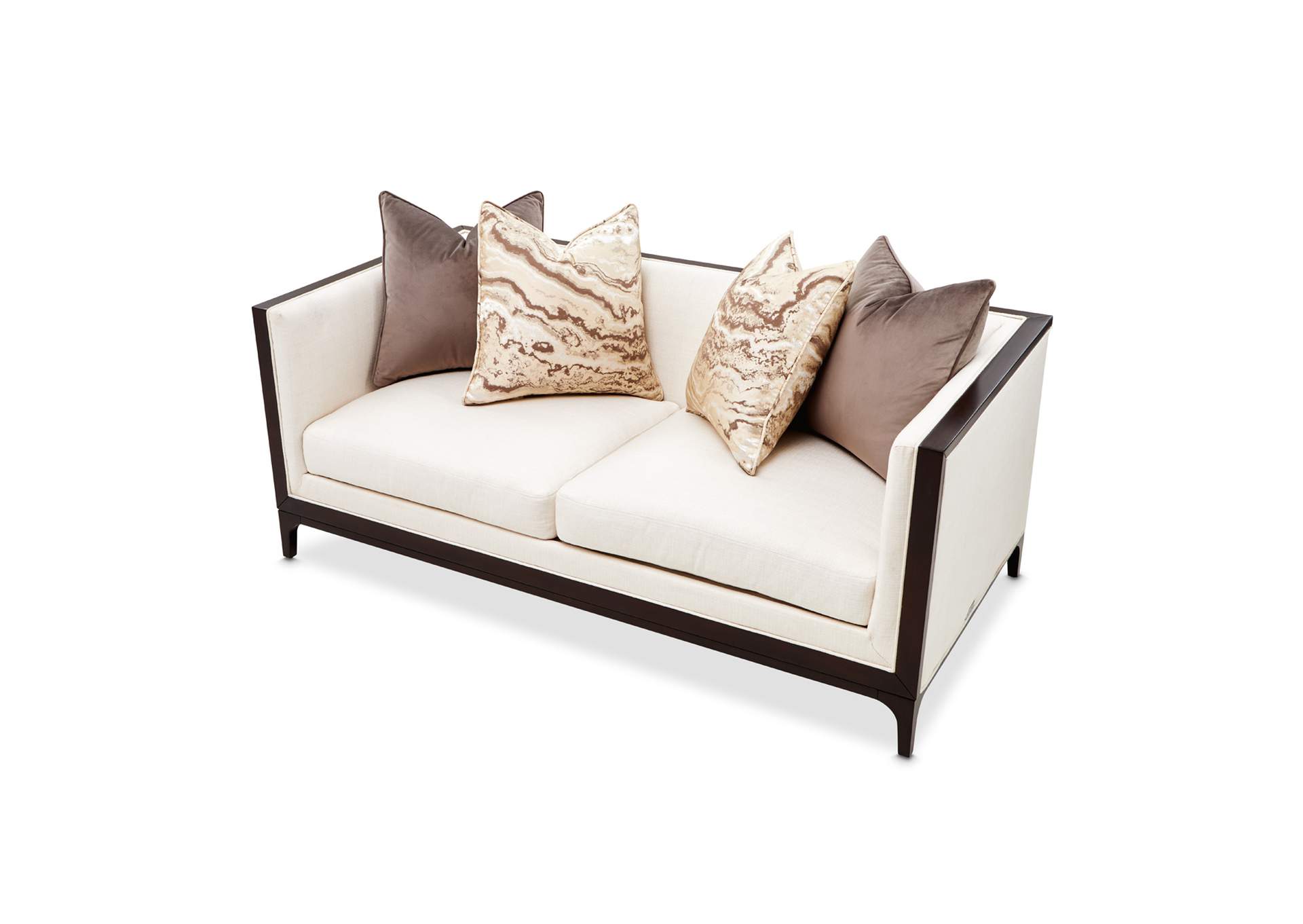 Belmont Place Loveseat - Cream and Espresso image 4