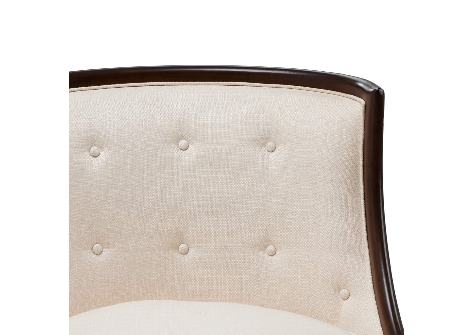 Belmont Place Accent Chair - Cream and Espresso image 6