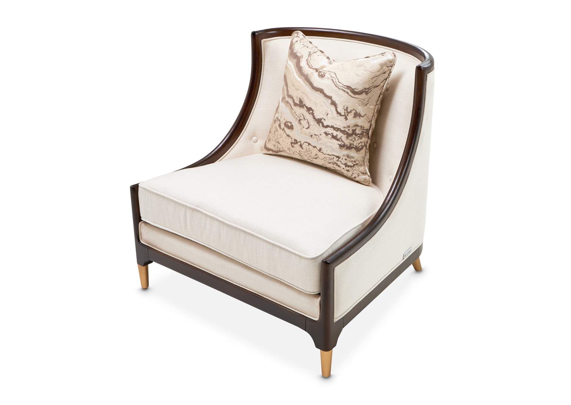 Belmont Place Accent Chair - Cream and Espresso image 4