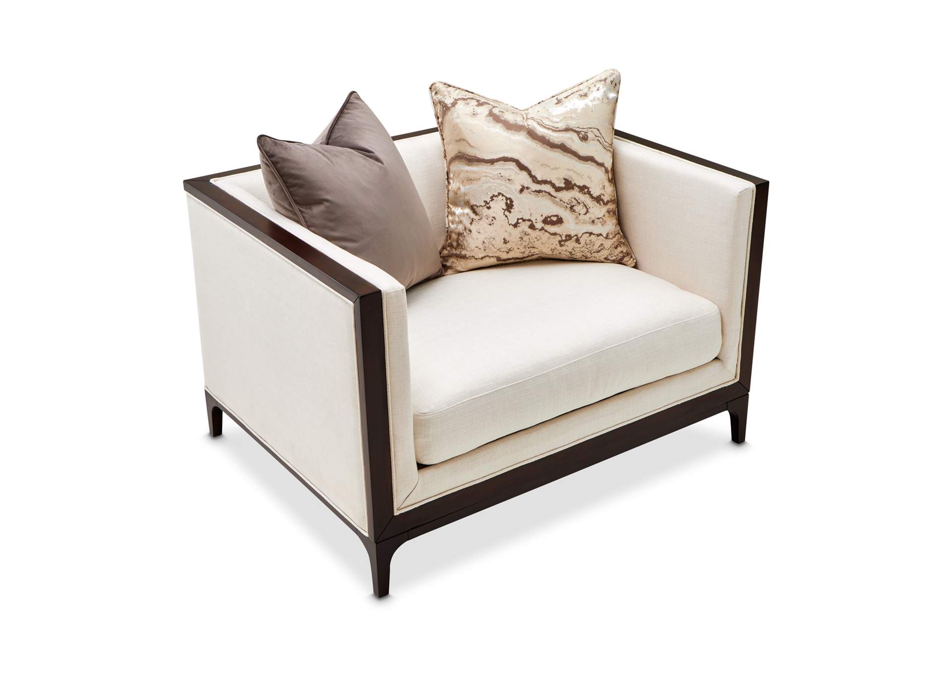 Belmont Place Matching Chair - Cream and Espresso image 4