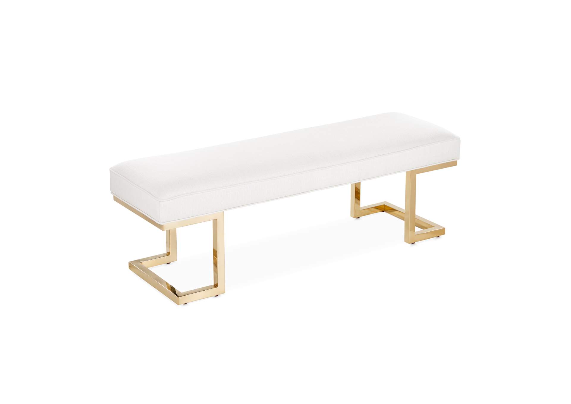 Belmont Place Bed Bench - Bright Gold image 2