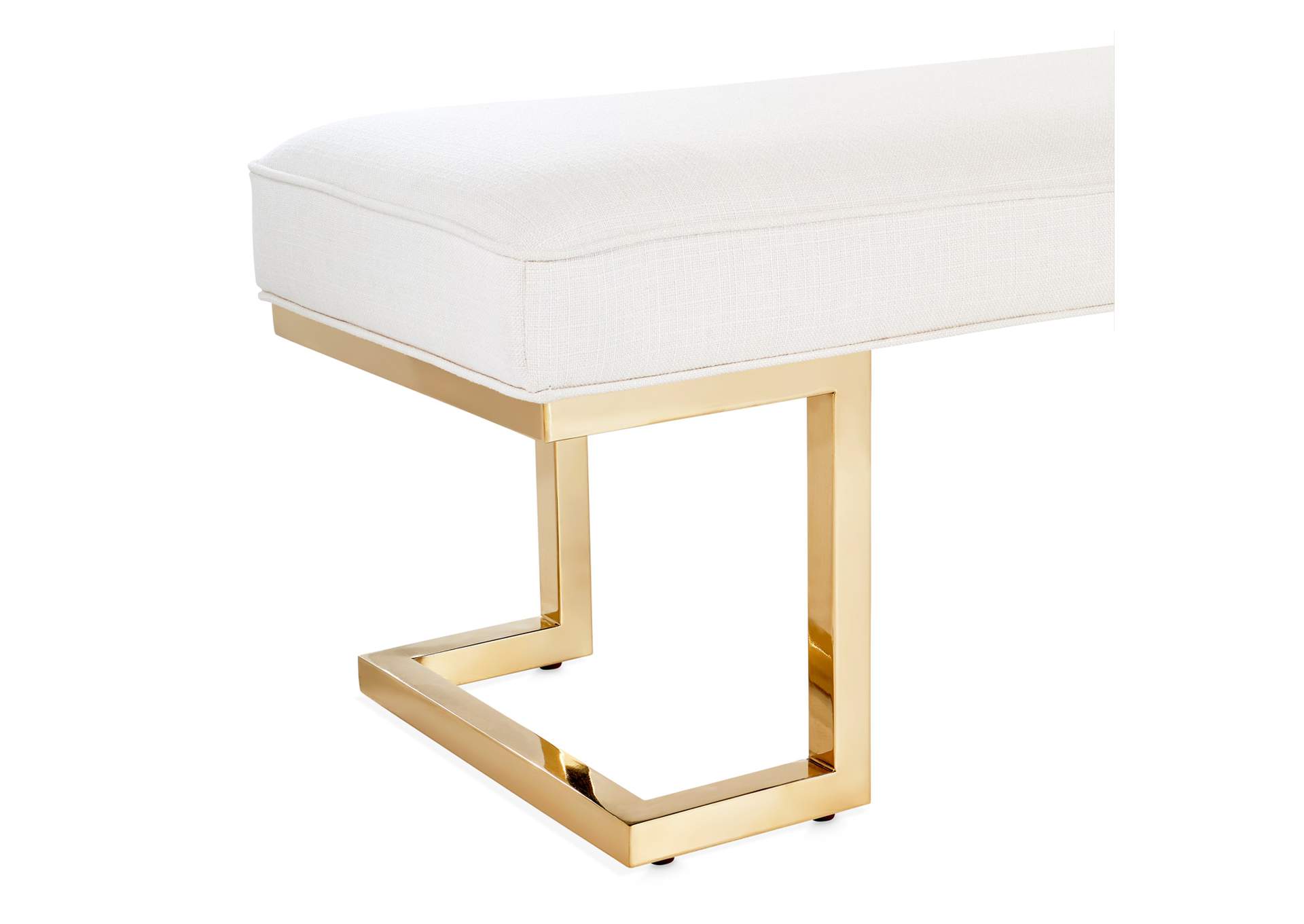 Belmont Place Bed Bench - Bright Gold image 6